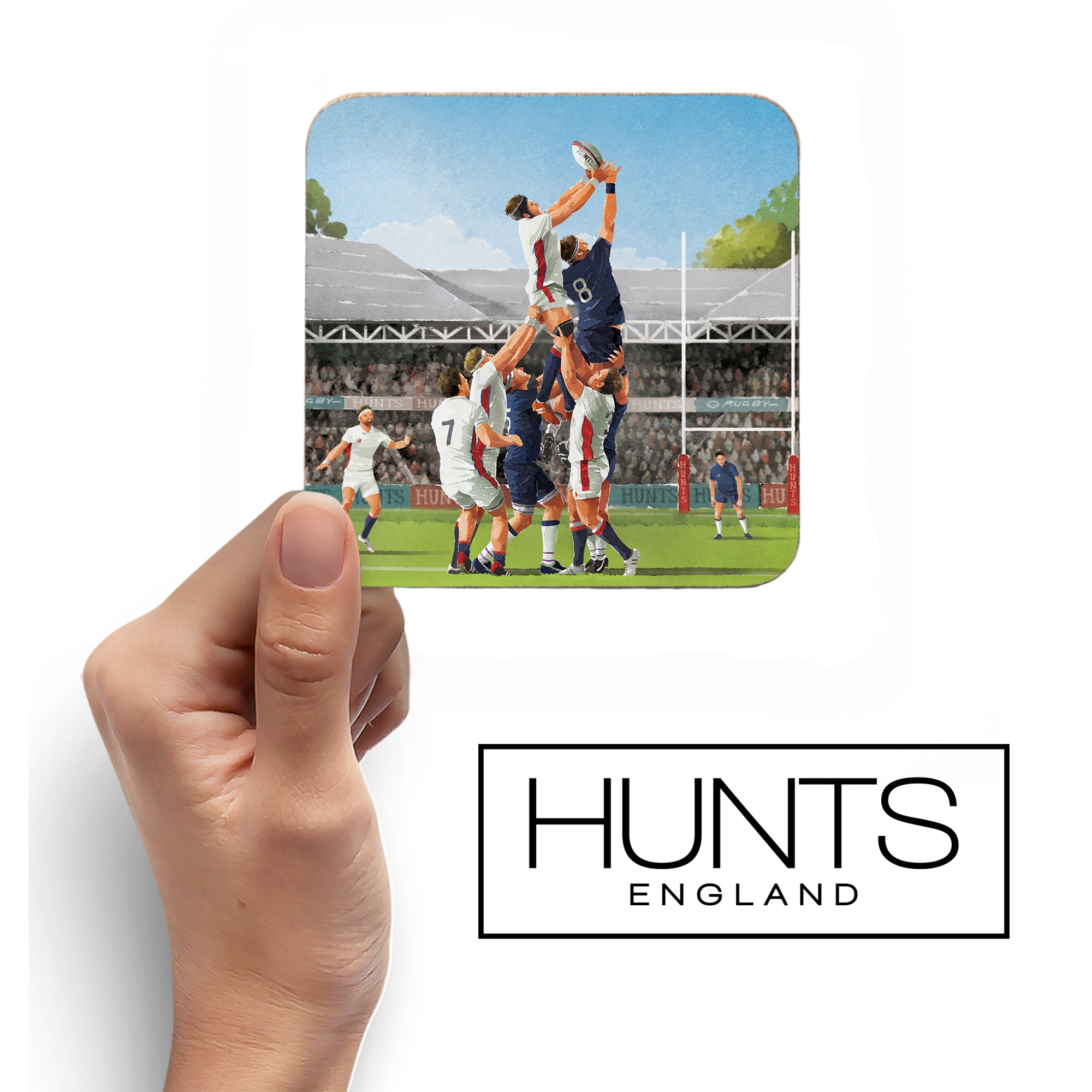 Rugby Lineout Drinks Coaster Milo's Gallery