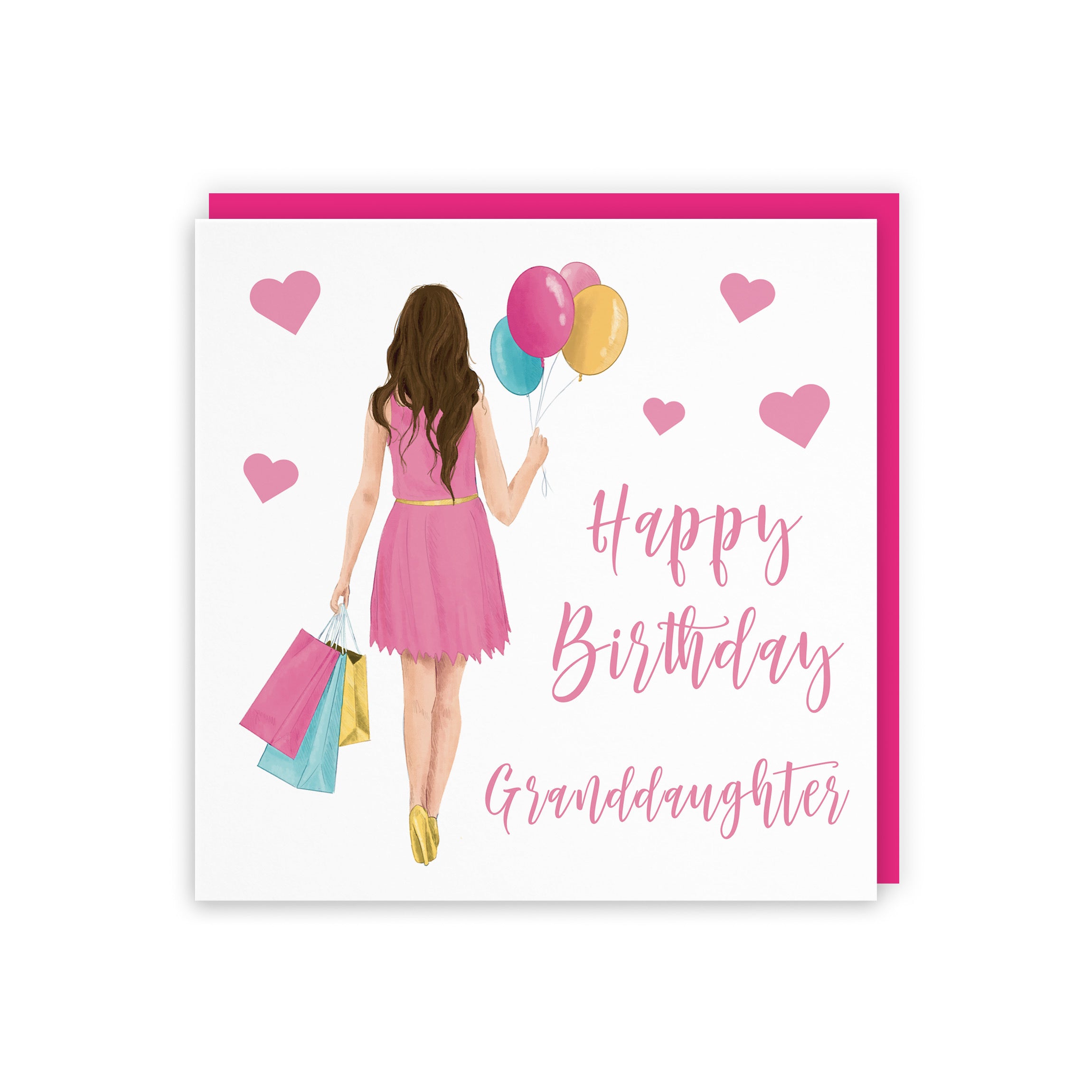 Granddaughter Birthday Card Balloons Hearts Iconic - Default Title (FH00008)