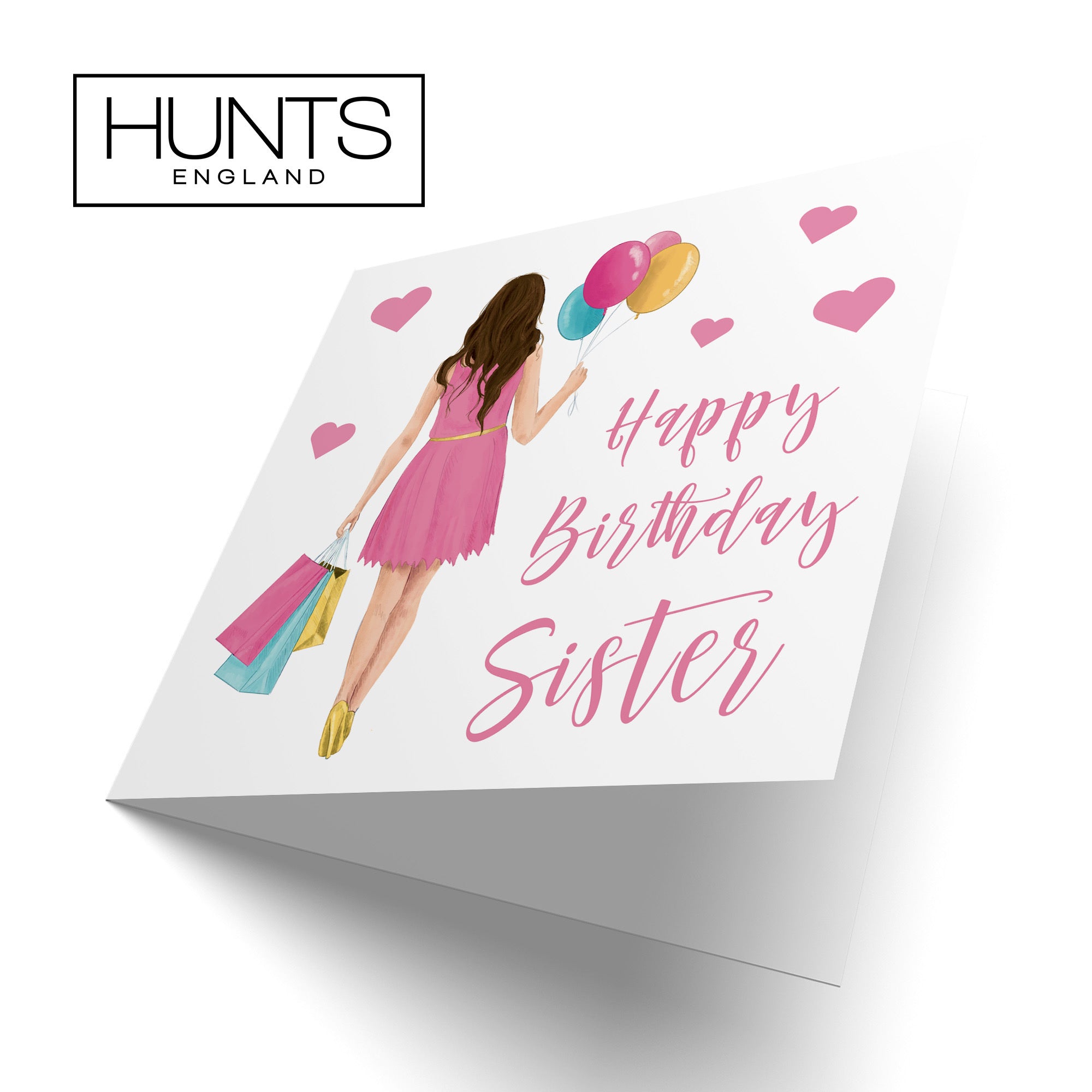Sister Birthday Card Balloons Hearts Iconic - Default Title (FH00012)