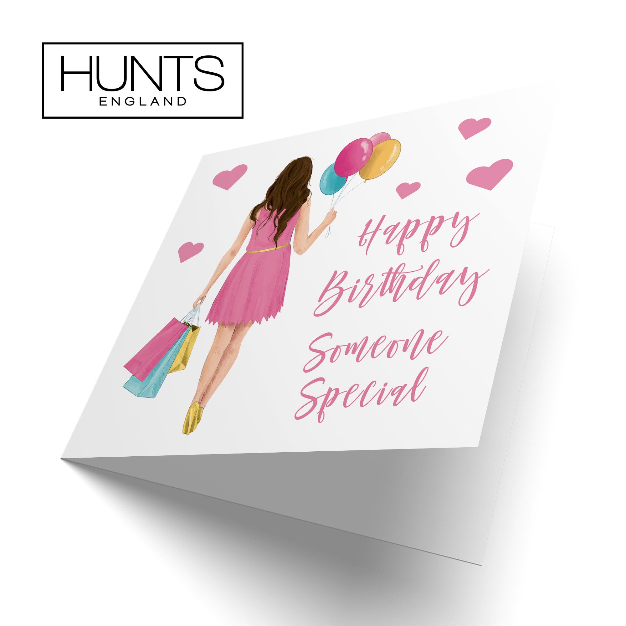 Female Someone Special Birthday Card Balloons Hearts Iconic - Default Title (FH00013)