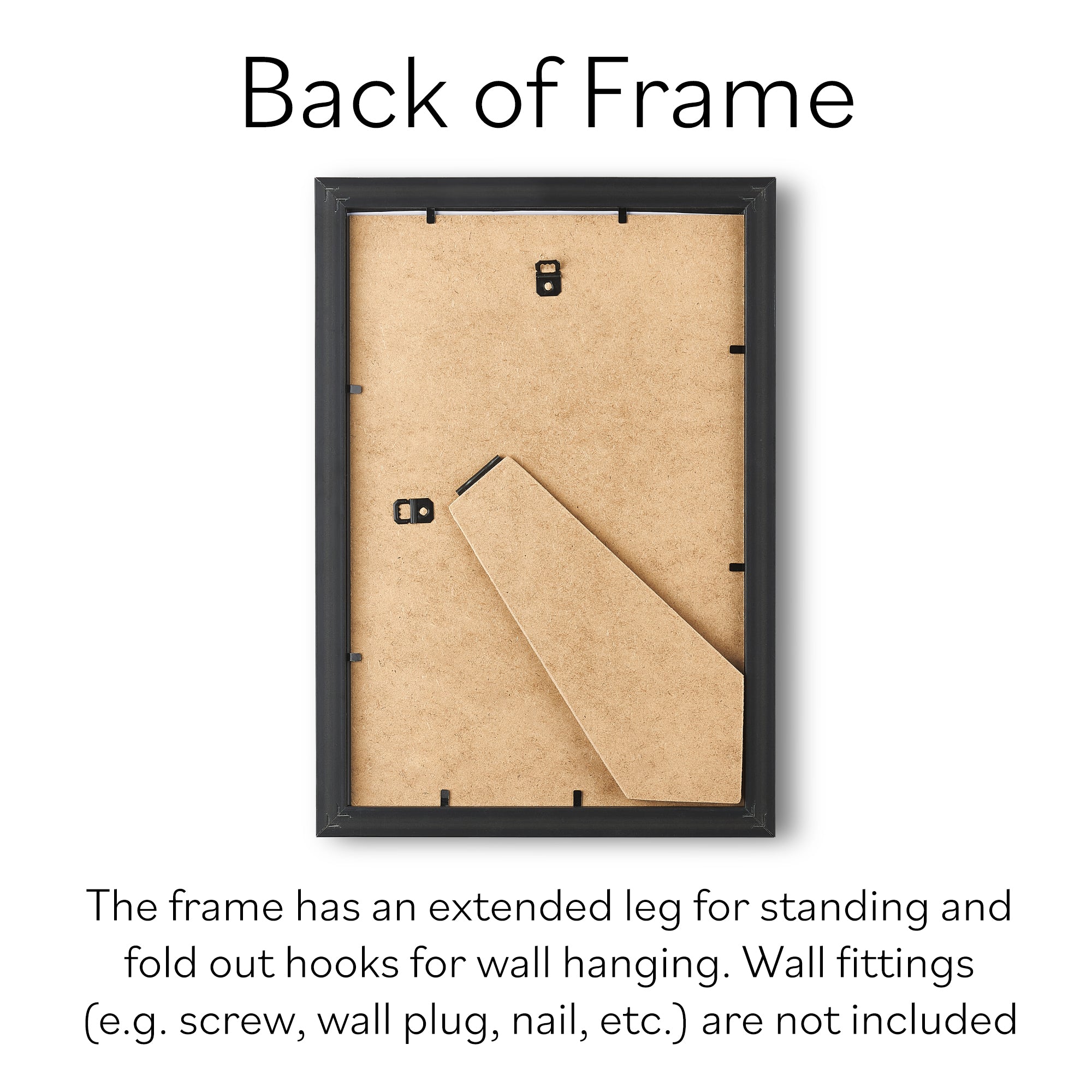 Classic Black 12x8 Inch Picture Frame