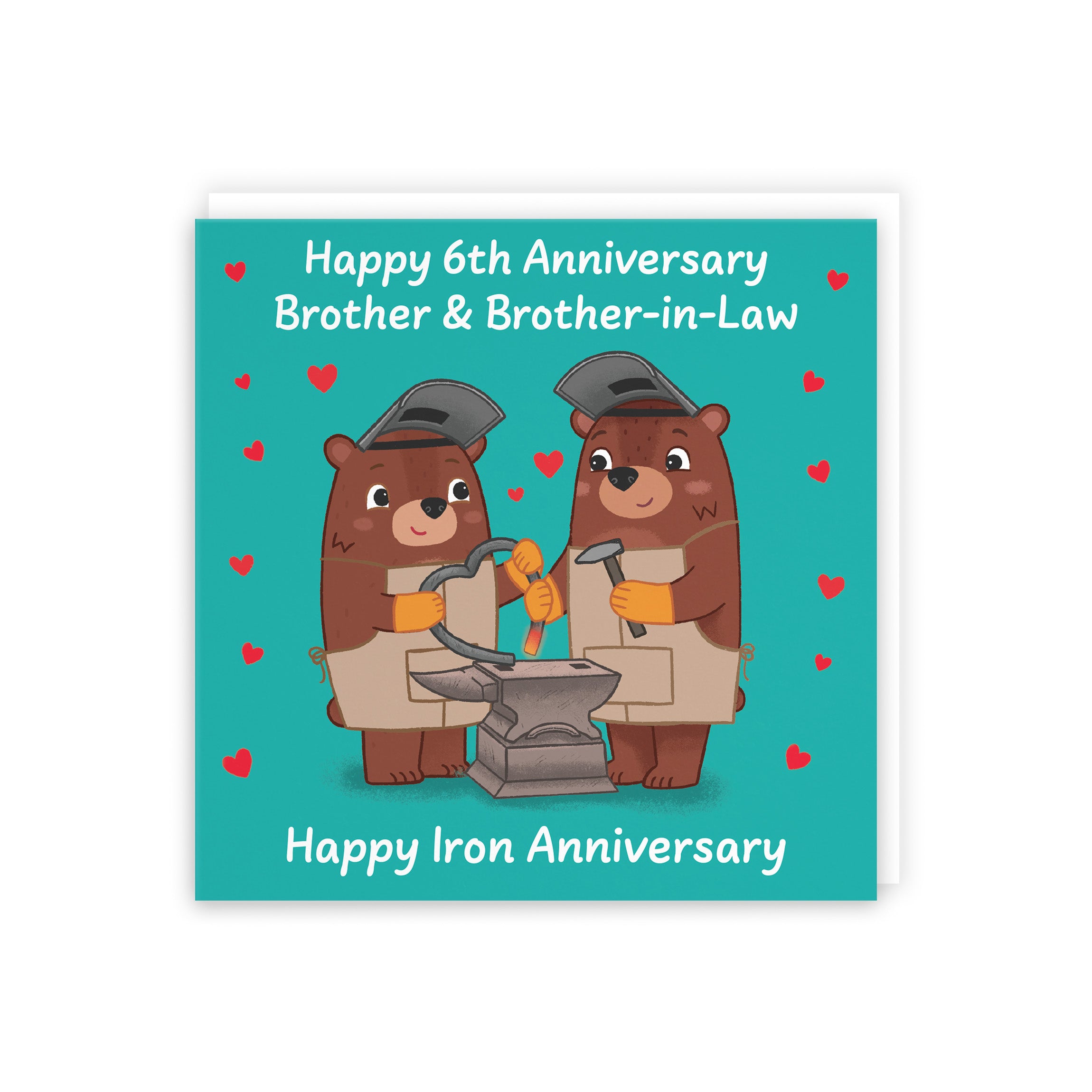 6th Brother And Brother In Law Anniversary Card Love Story