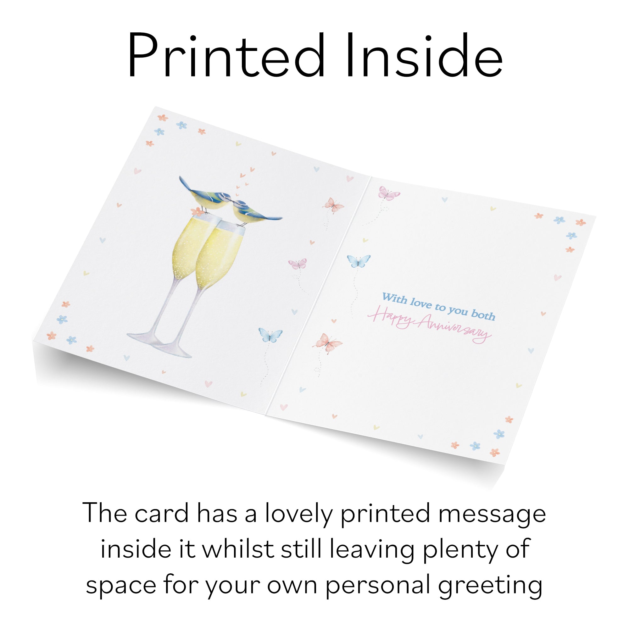 11th Special Friends Anniversary Card Champagne Flutes Milo's Gallery