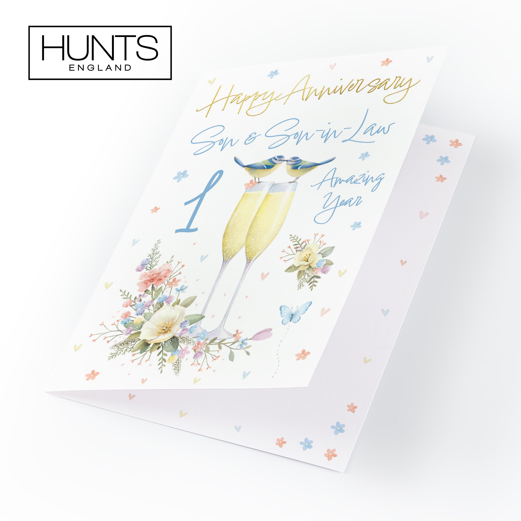 1st Son And Son-in-Law Anniversary Card Champagne Flutes Milo's Gallery