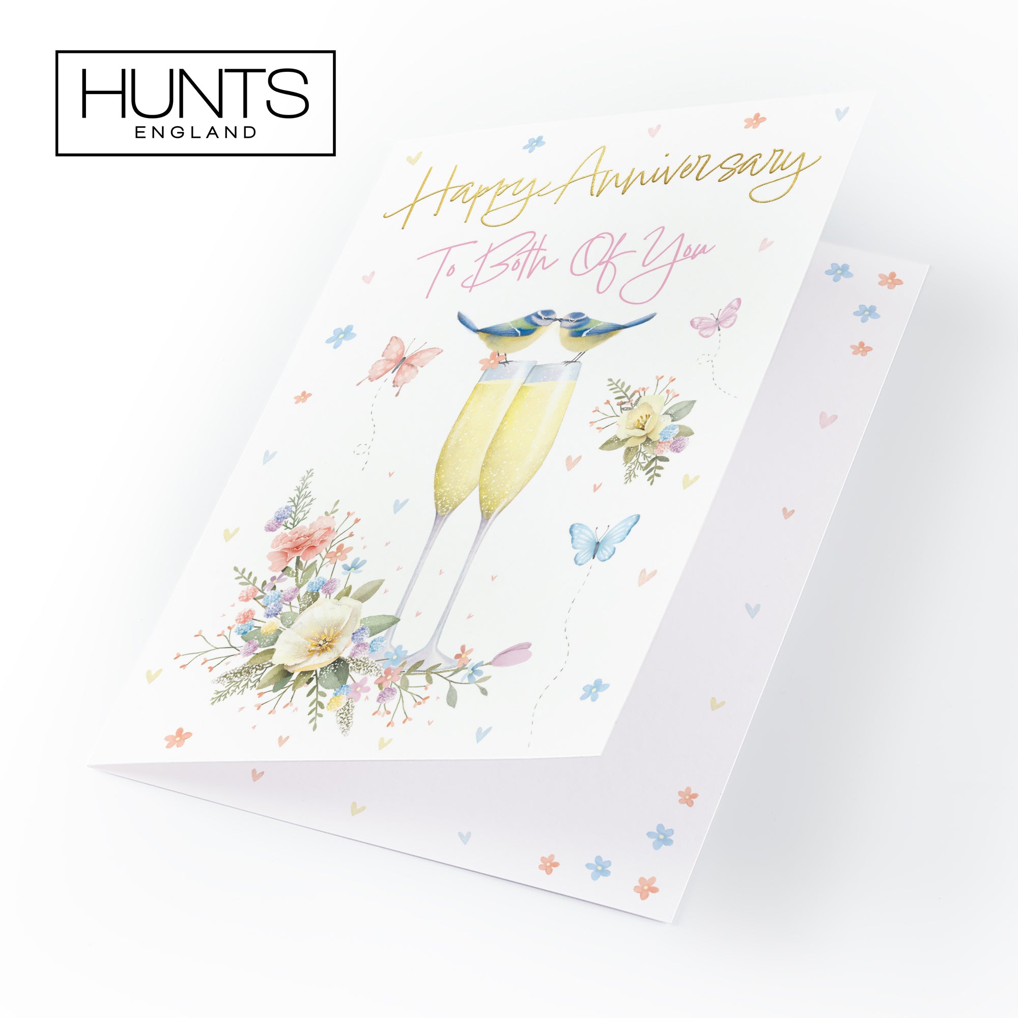 Both Of You Anniversary Card Champagne Flutes Milo's Gallery