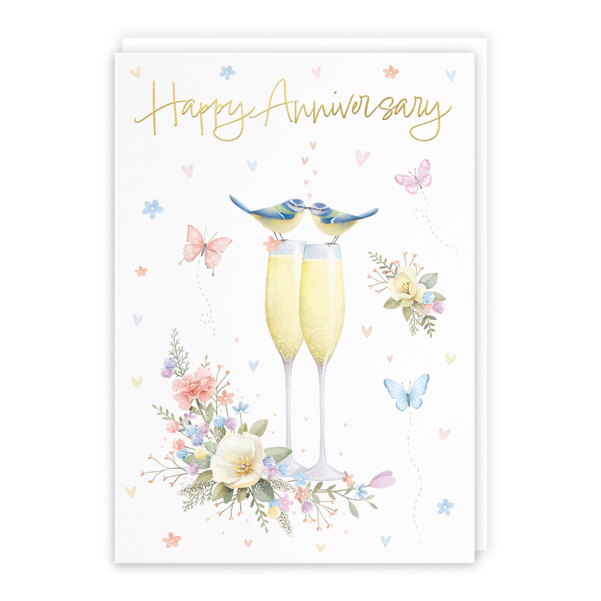 Anniversary Card Champagne Flutes Milo's Gallery