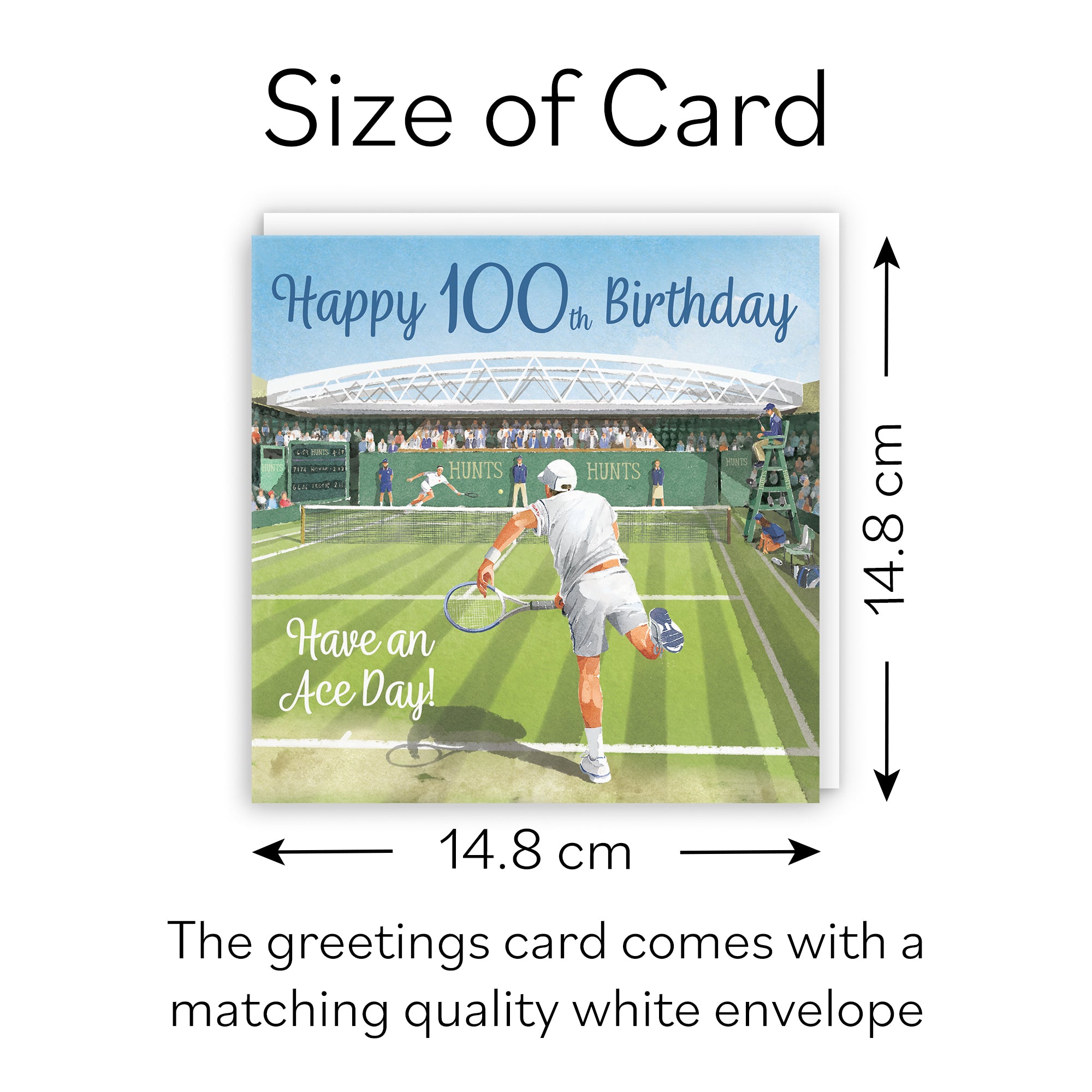 Tennis 100th Birthday Card For Him Milo's Gallery