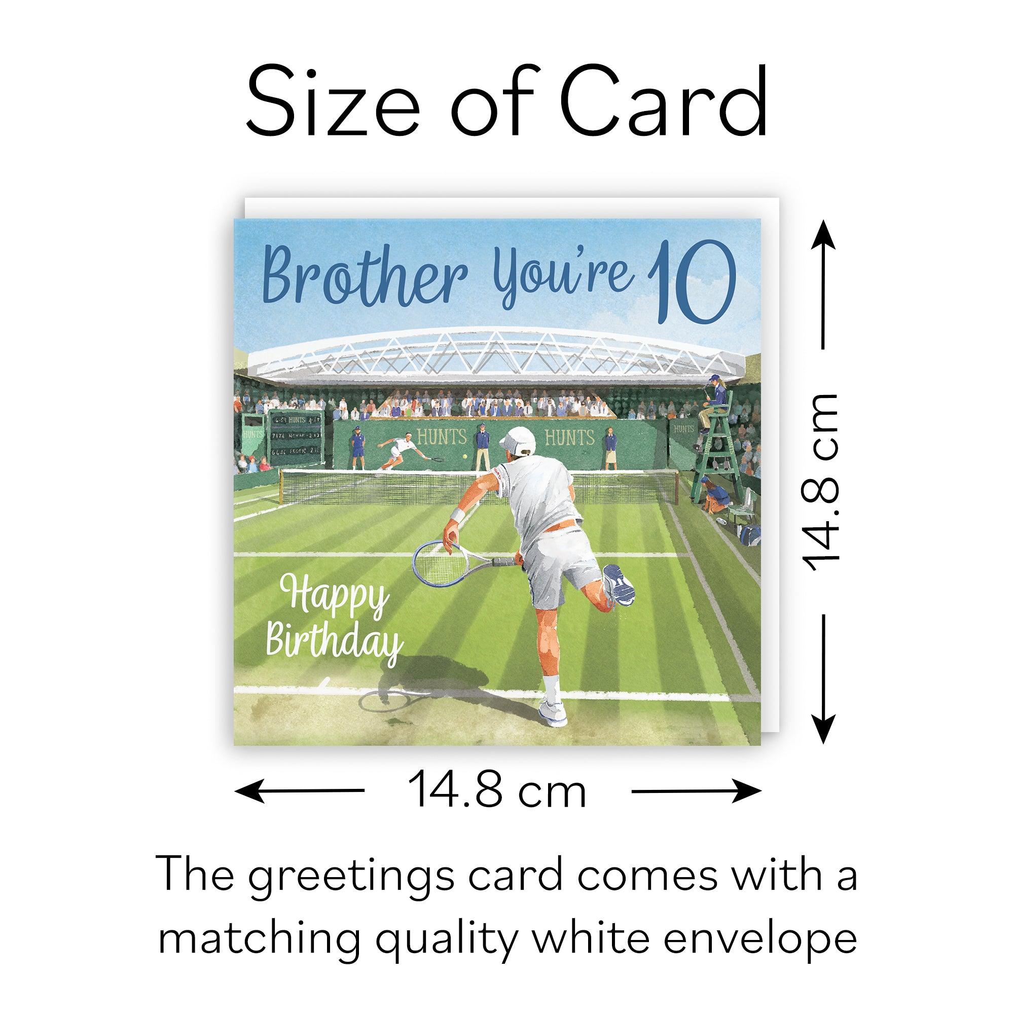 10th Brother Tennis Birthday Card Milo's Gallery