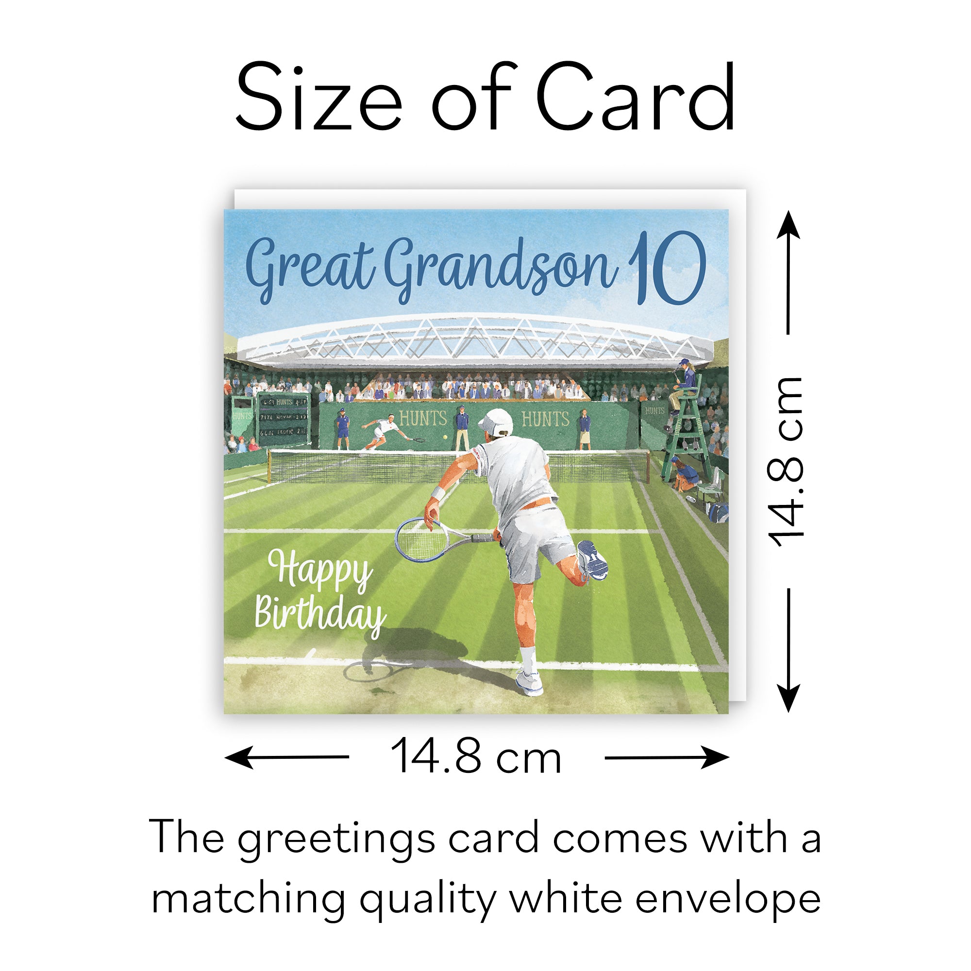 10th Great Grandson Tennis Birthday Card Milo's Gallery