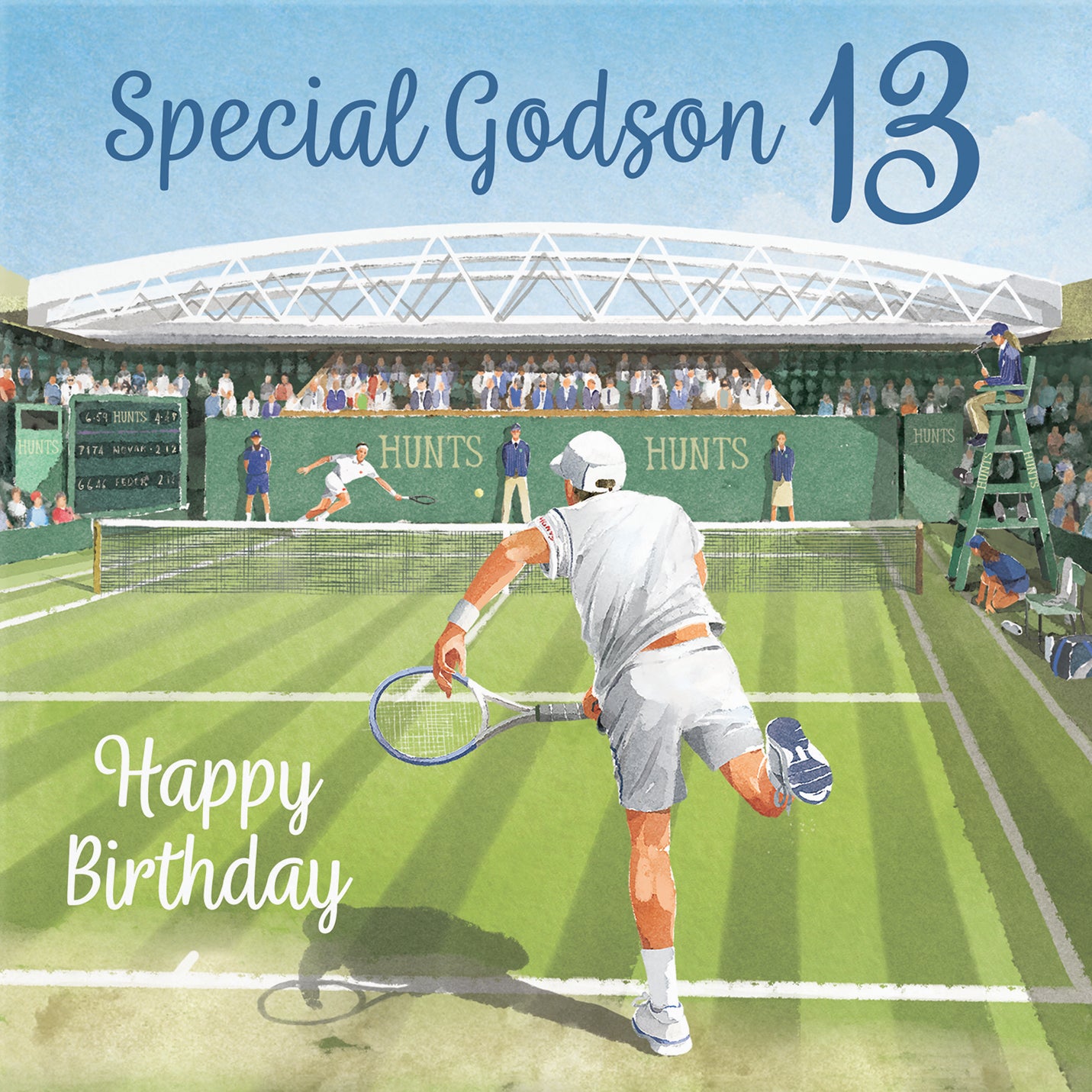 13th Godson Tennis Birthday Card Milo's Gallery