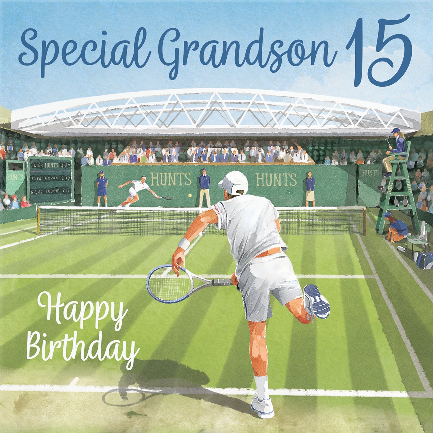 15th Grandson Tennis Birthday Card Milo's Gallery