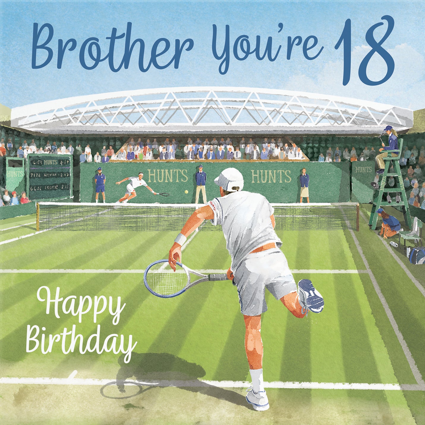 18th Brother Tennis Birthday Card Milo's Gallery