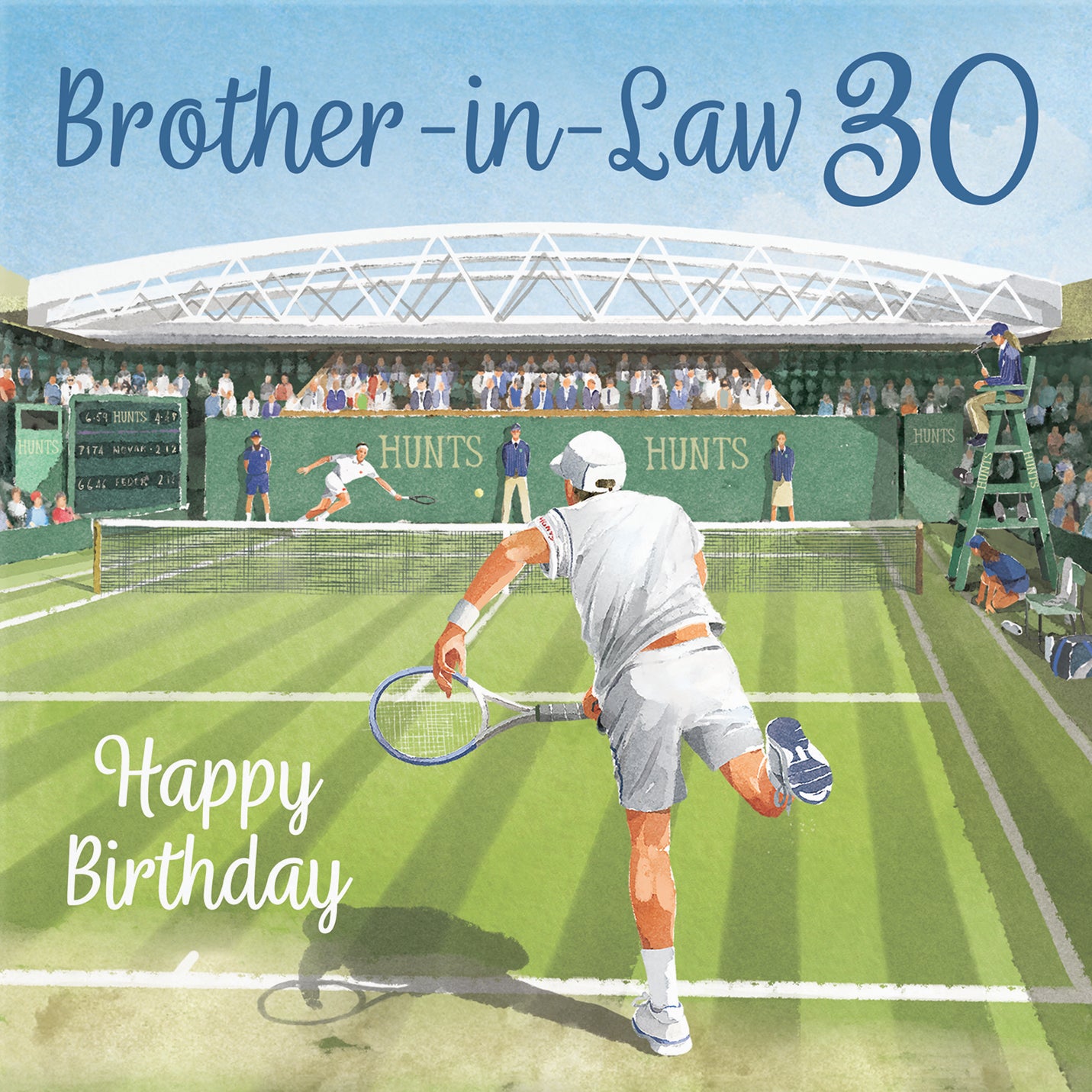 30th Brother-in-Law Tennis Birthday Card Milo's Gallery