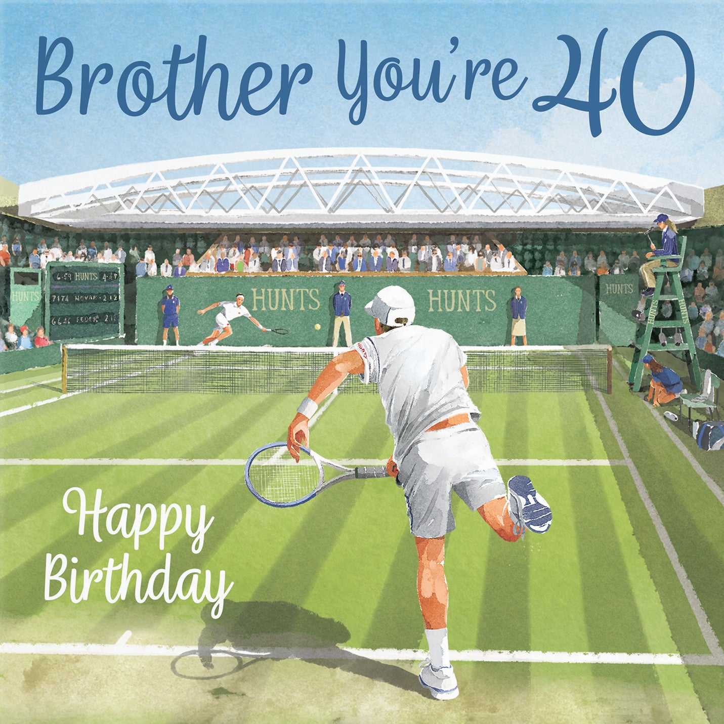 40th Brother Tennis Birthday Card Milo's Gallery