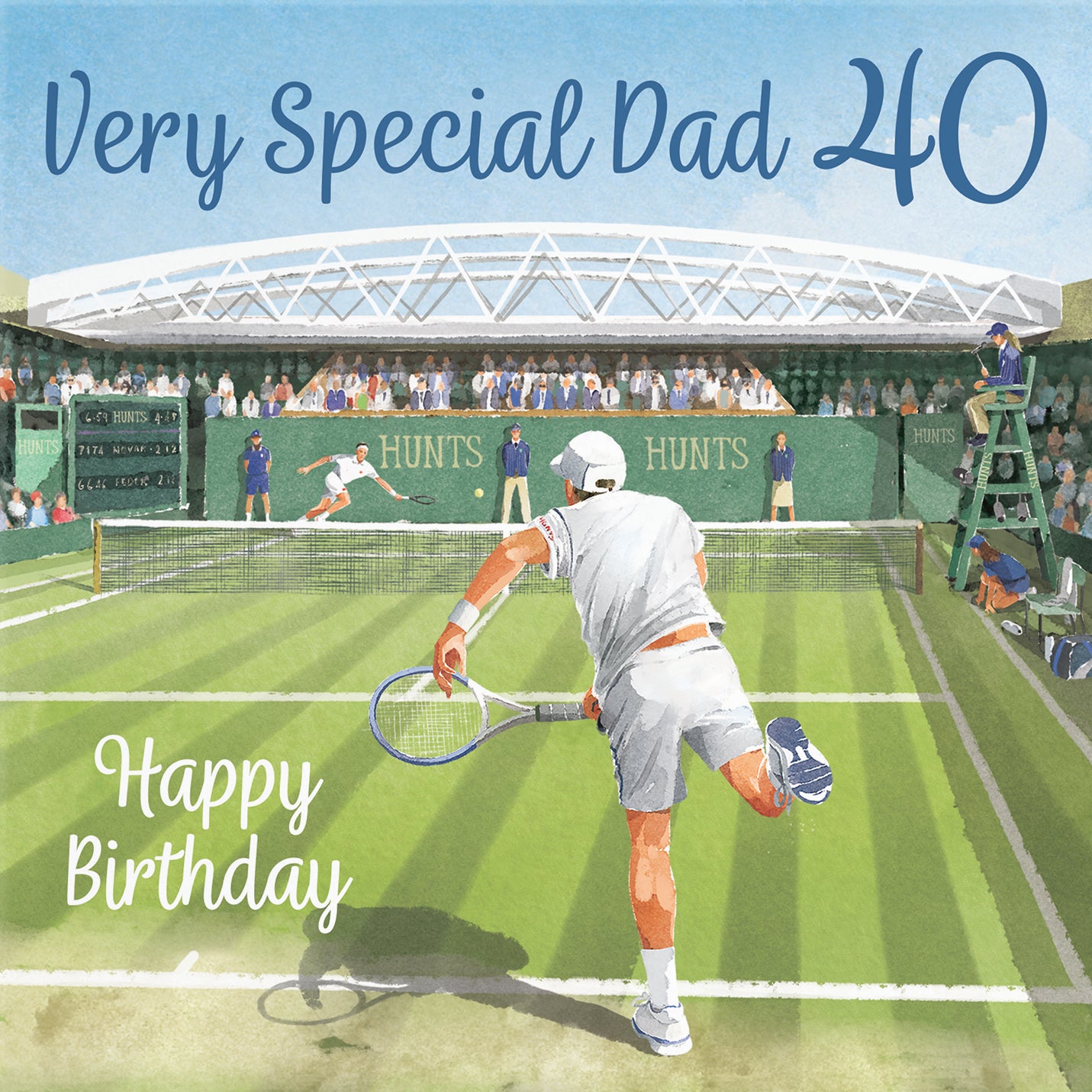 40th Dad Tennis Birthday Card Milo's Gallery