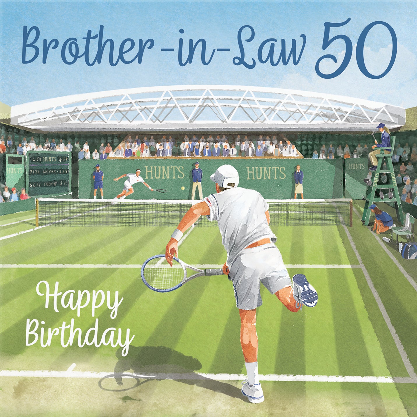 50th Brother-in-Law Tennis Birthday Card Milo's Gallery