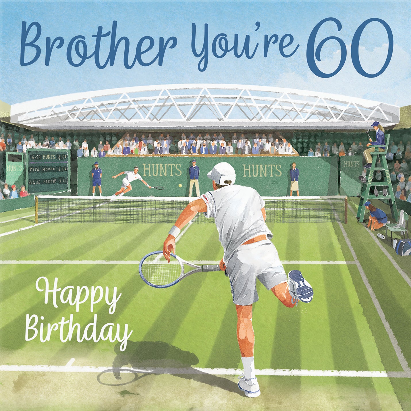 60th Brother Tennis Birthday Card Milo's Gallery