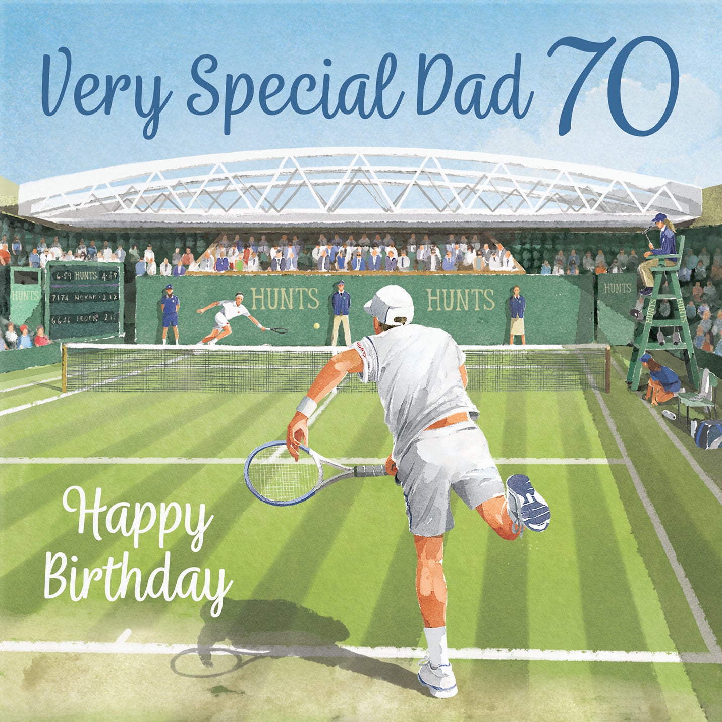 70th Dad Tennis Birthday Card Milo's Gallery