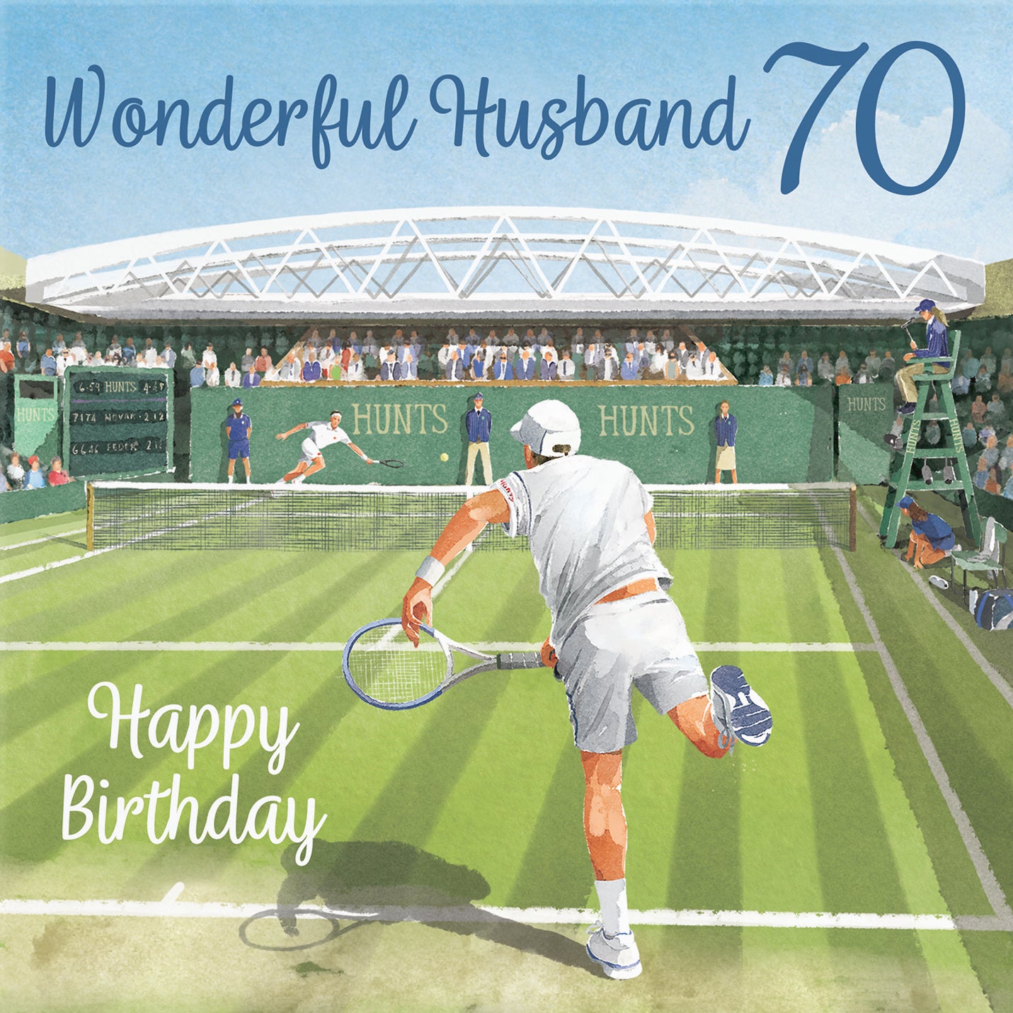 70th Husband Tennis Birthday Card Milo's Gallery