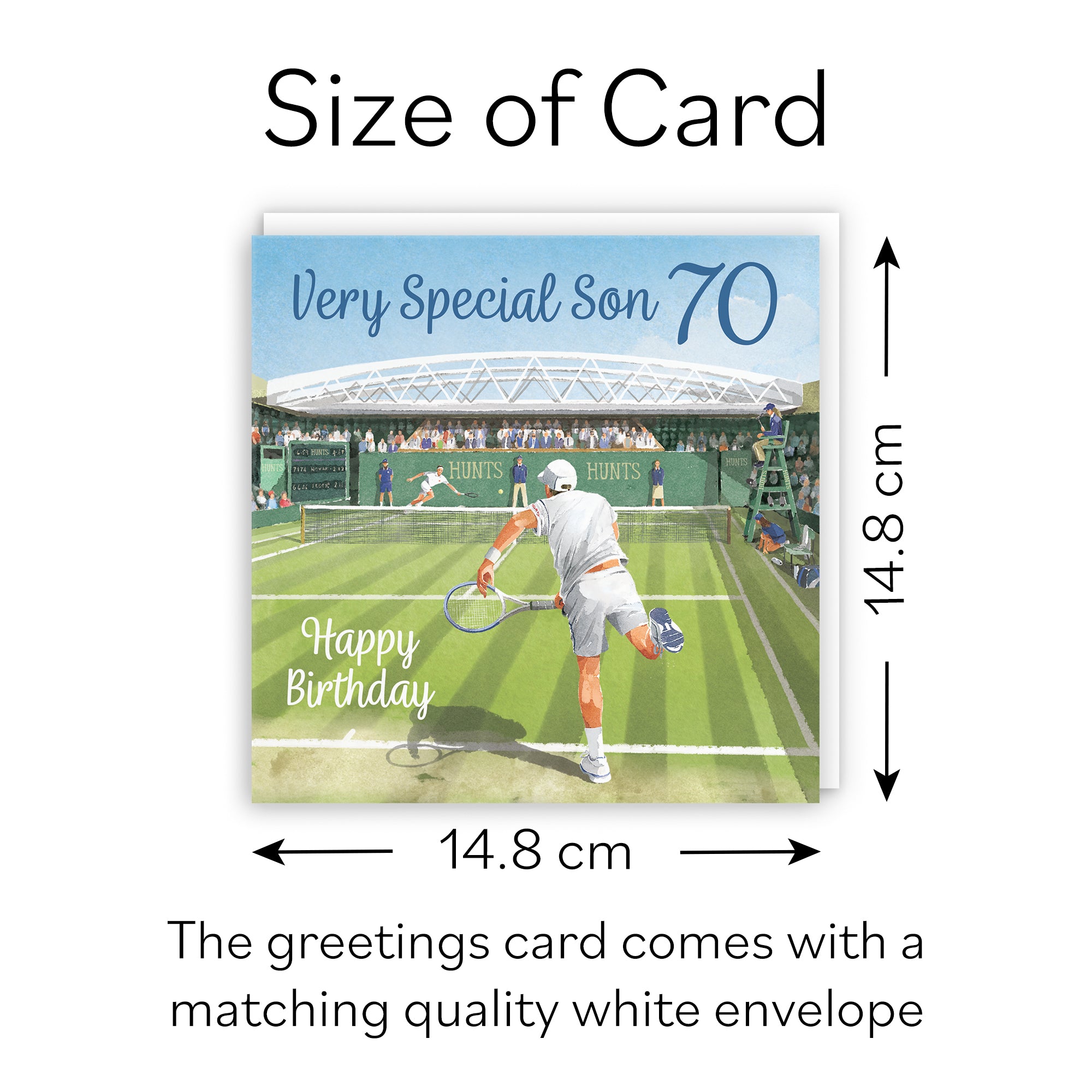 70th Son Tennis Birthday Card Milo's Gallery