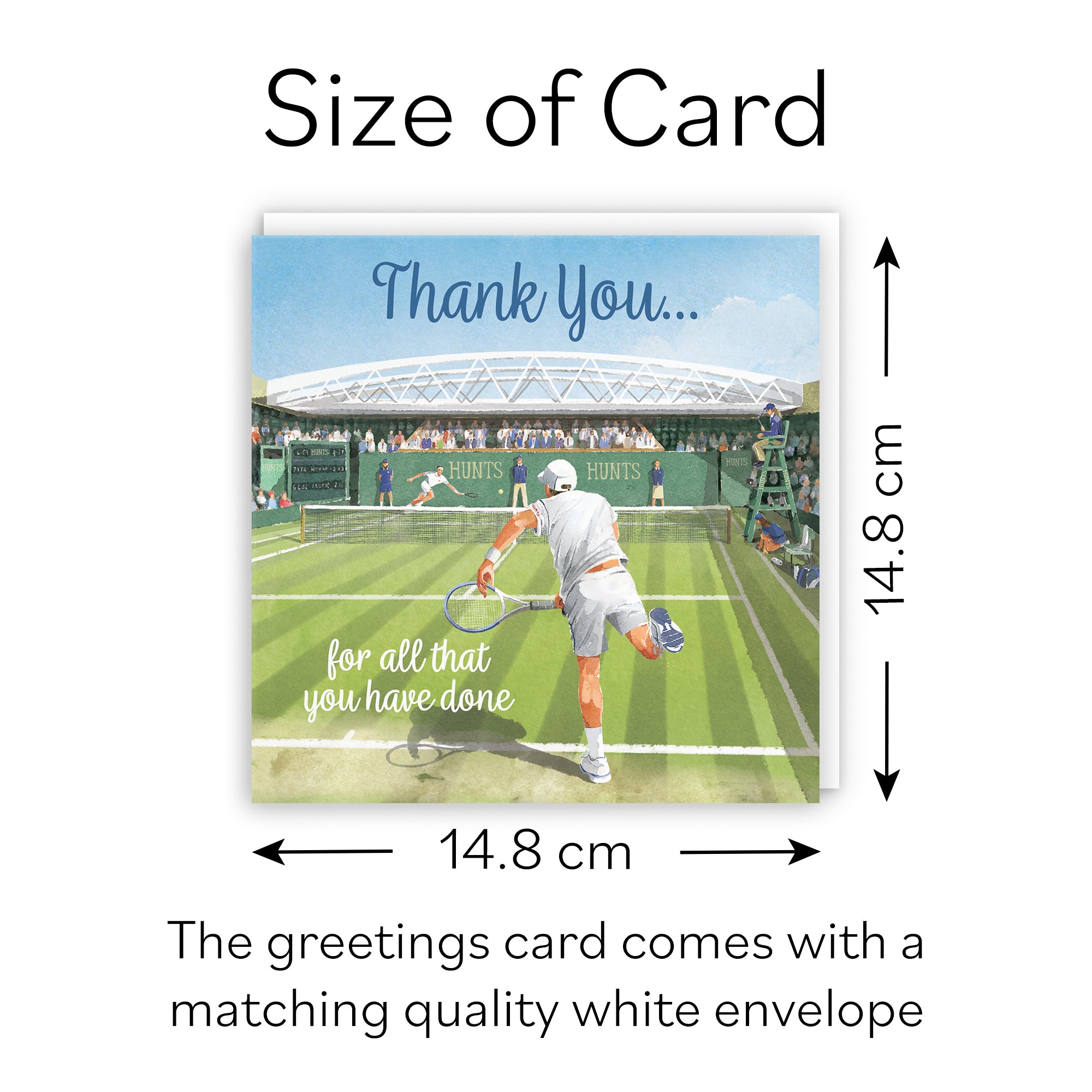 Thank You Tennis Card For Him Milo's Gallery