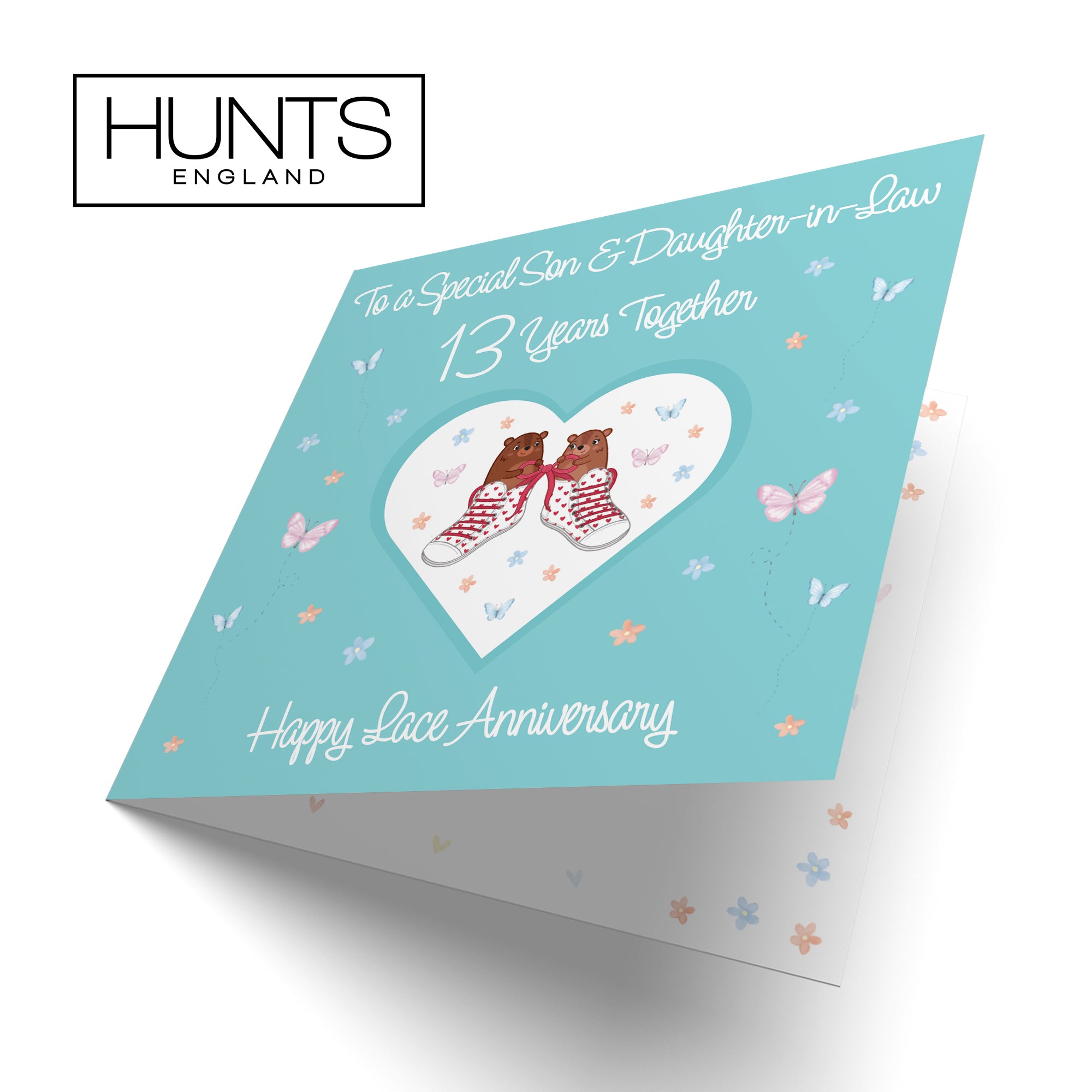 13th Son & Daughter-in-Law Anniversary Card Romantic Meadows