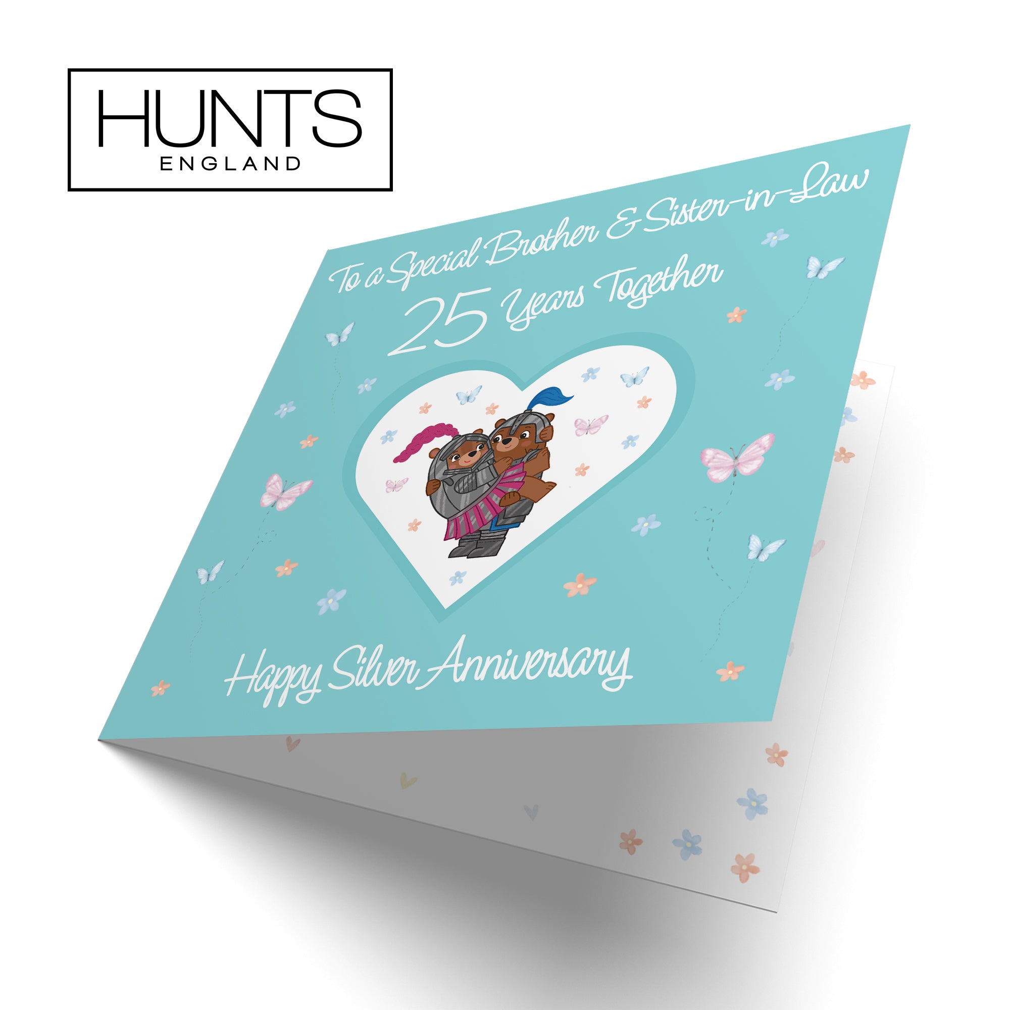 25th Brother & Sister-in-Law Anniversary Card Romantic Meadows