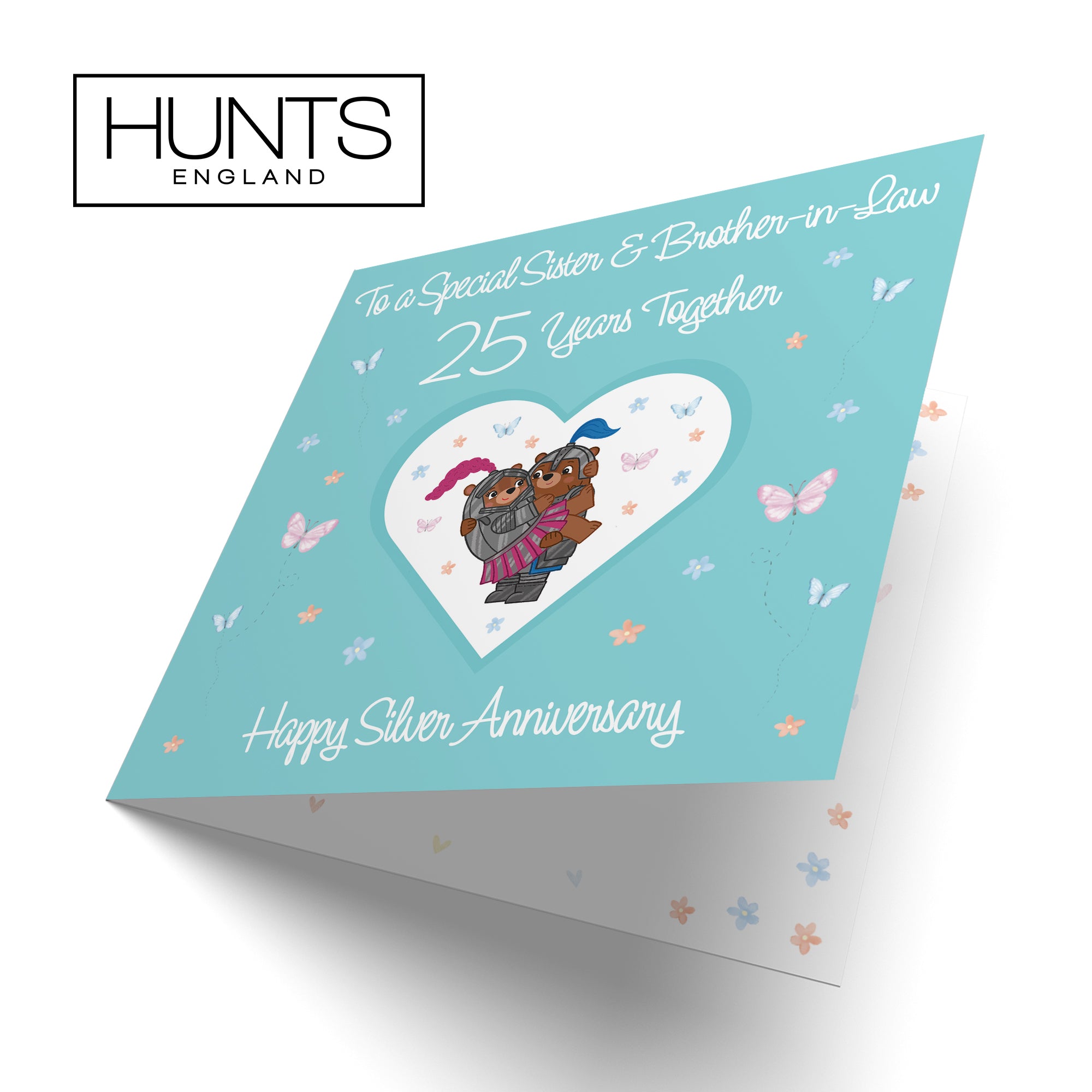 25th Sister & Brother-in-Law Anniversary Card Romantic Meadows