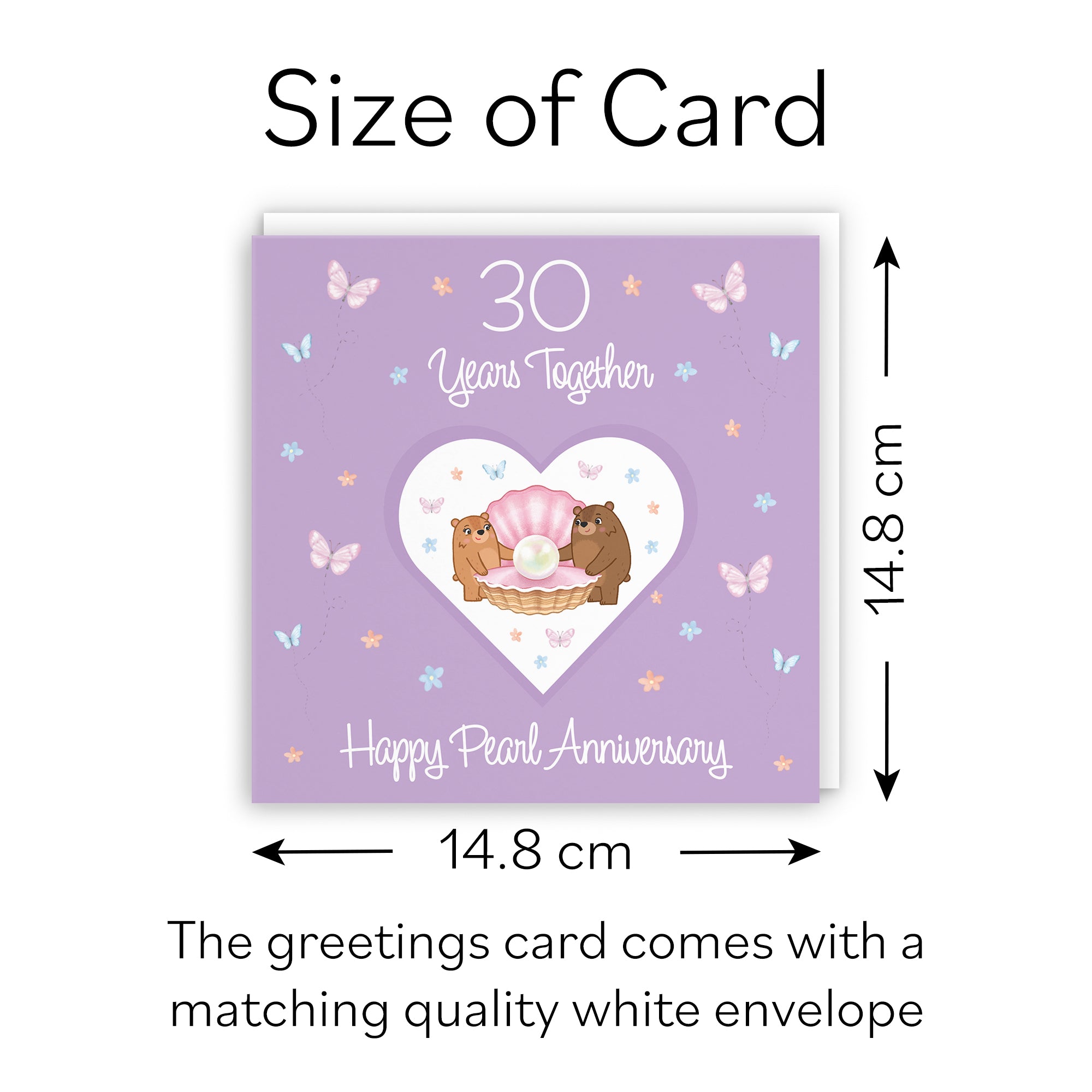 30th Anniversary Card Pearl Romantic Meadows