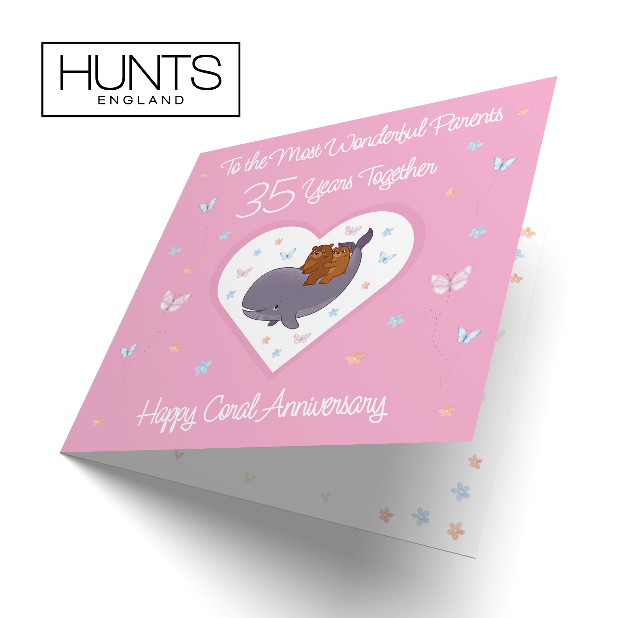 35th Parents Anniversary Card Romantic Meadows