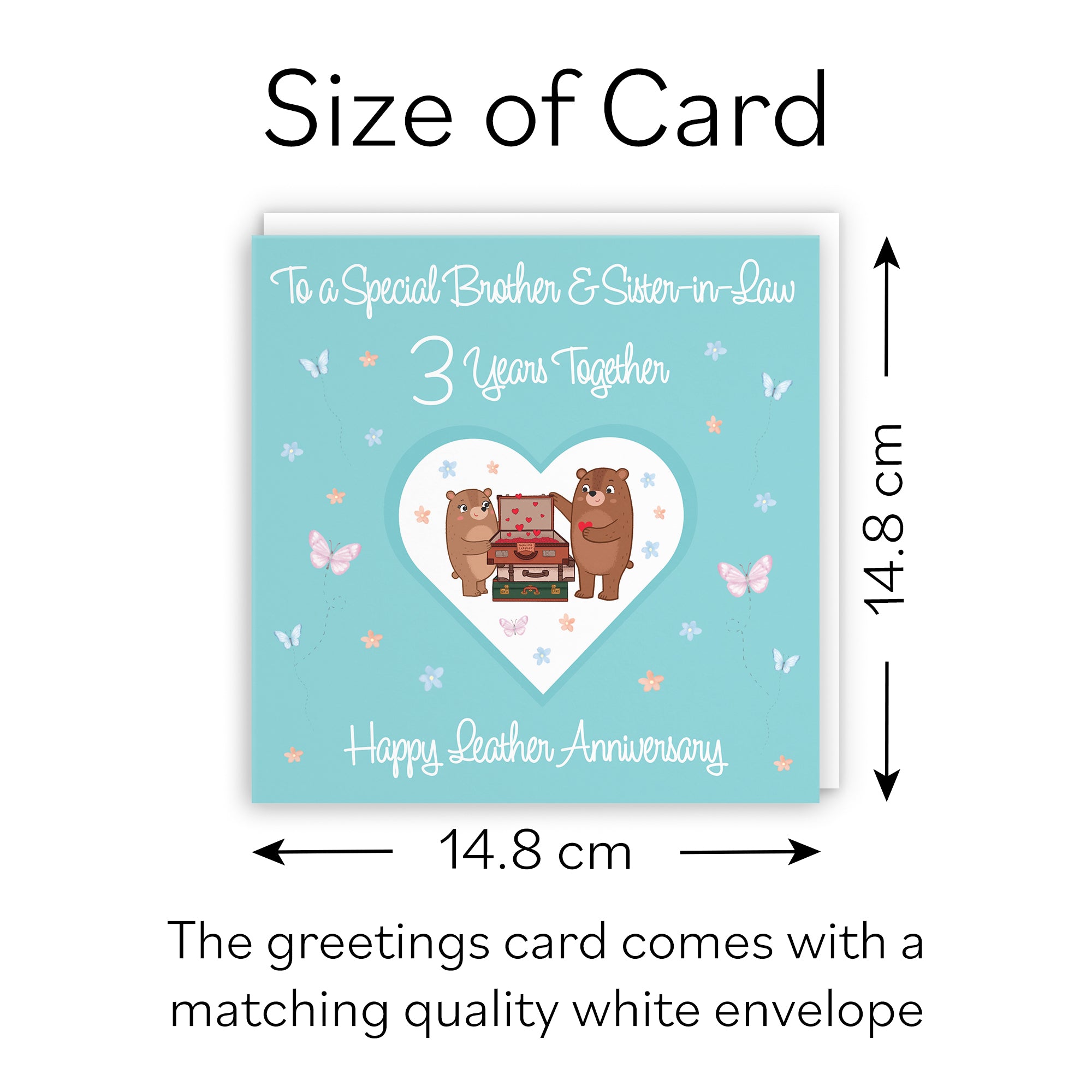 3rd Brother & Sister-in-Law Anniversary Card Romantic Meadows