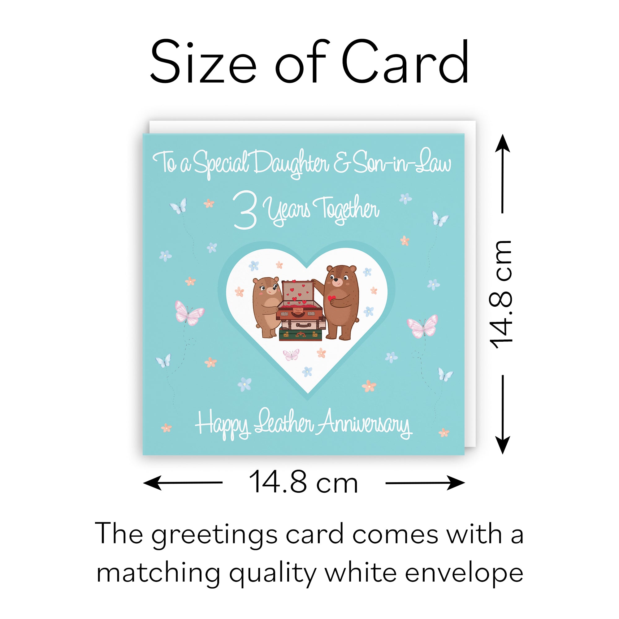 3rd Daughter & Son-in-Law Anniversary Card Romantic Meadows