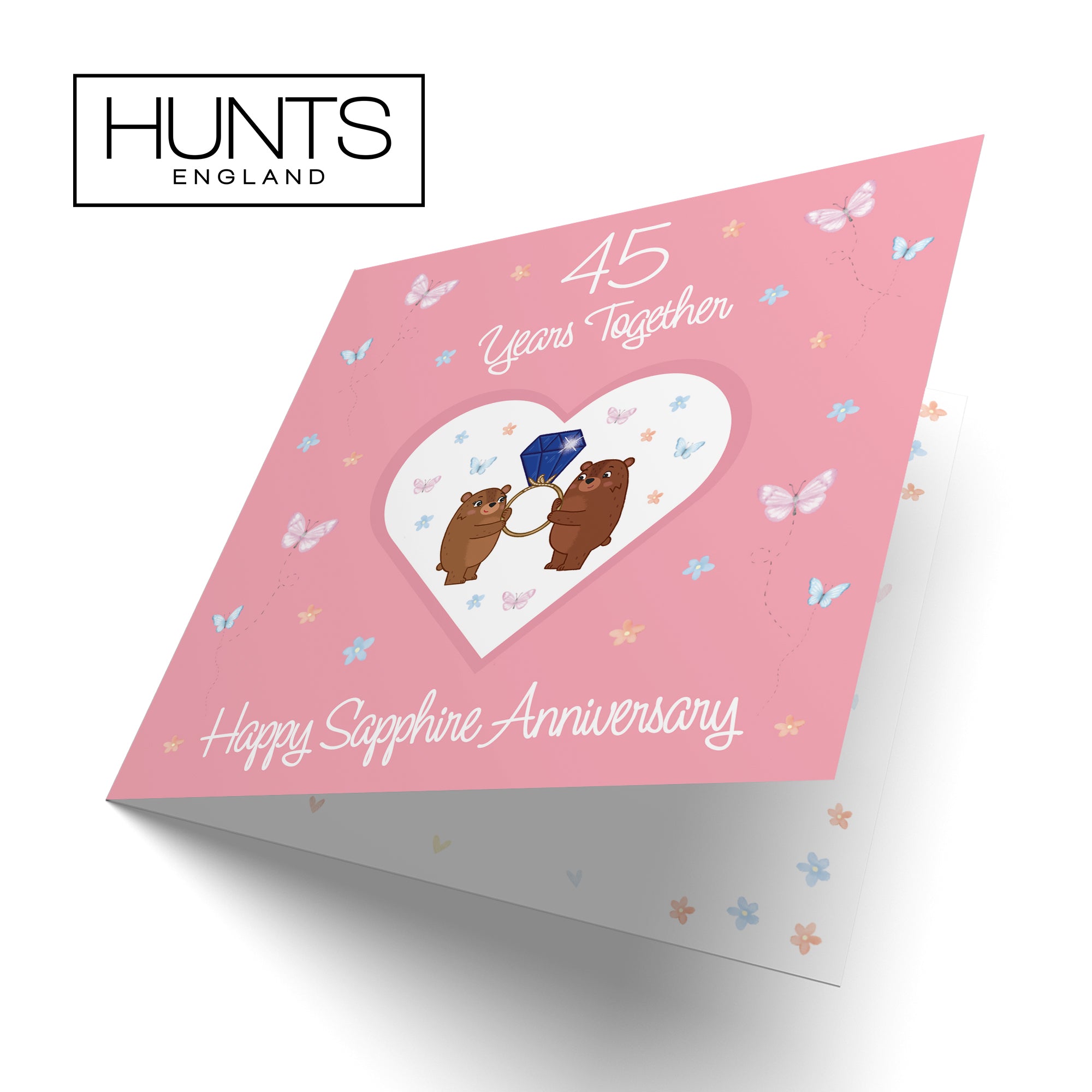 45th Anniversary Card Sapphire Romantic Meadows