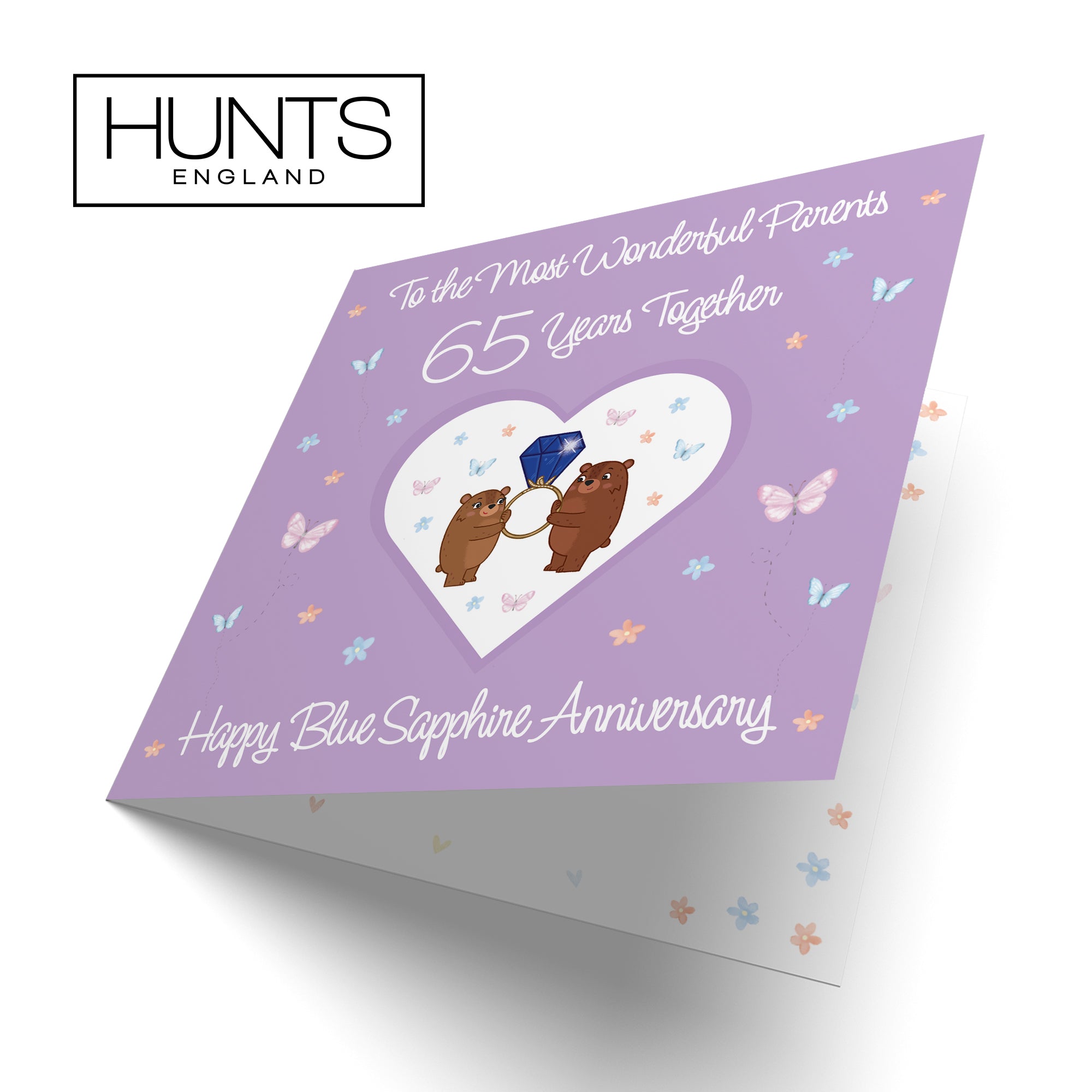 65th Parents Anniversary Card Romantic Meadows