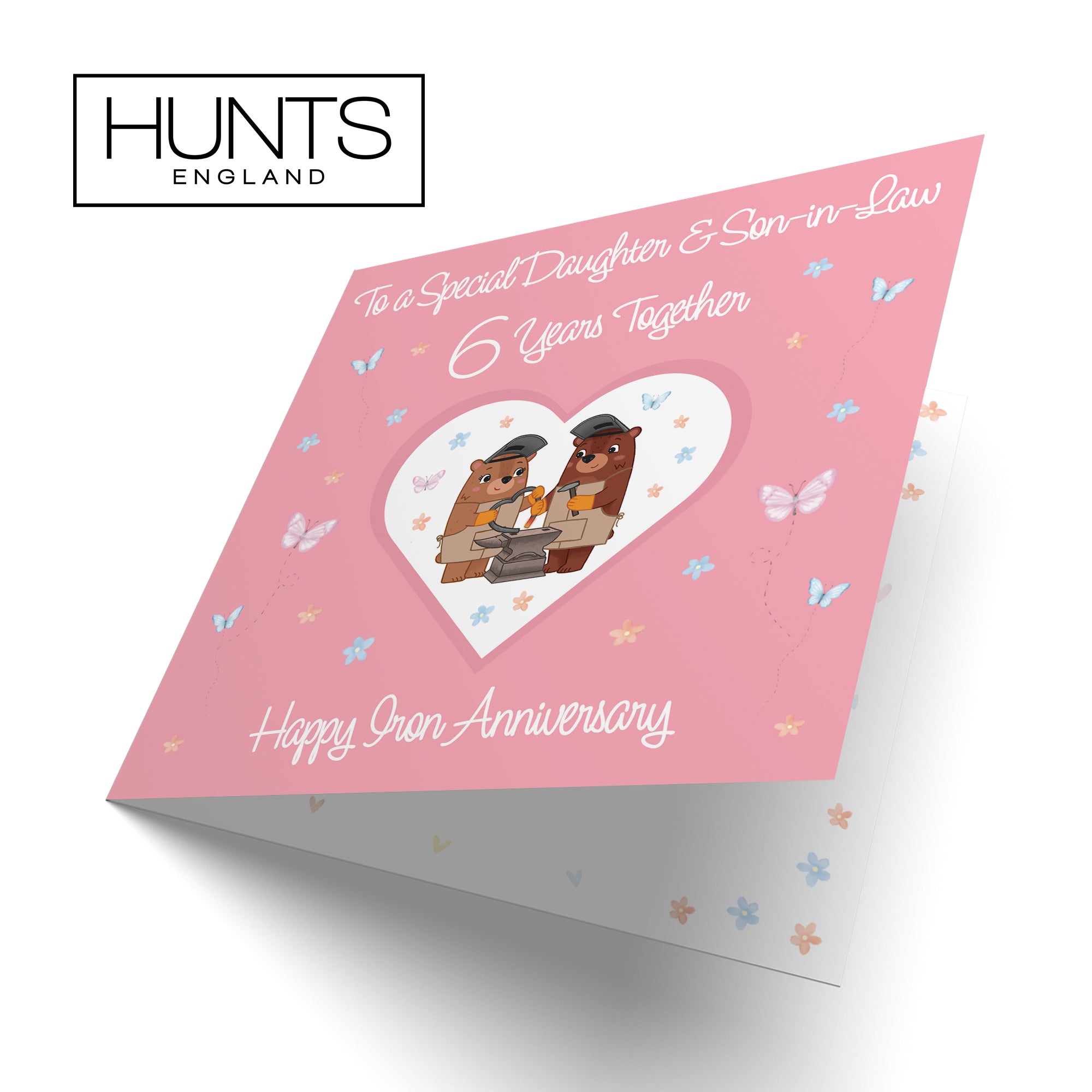 6th Daughter & Son-in-Law Anniversary Card Romantic Meadows