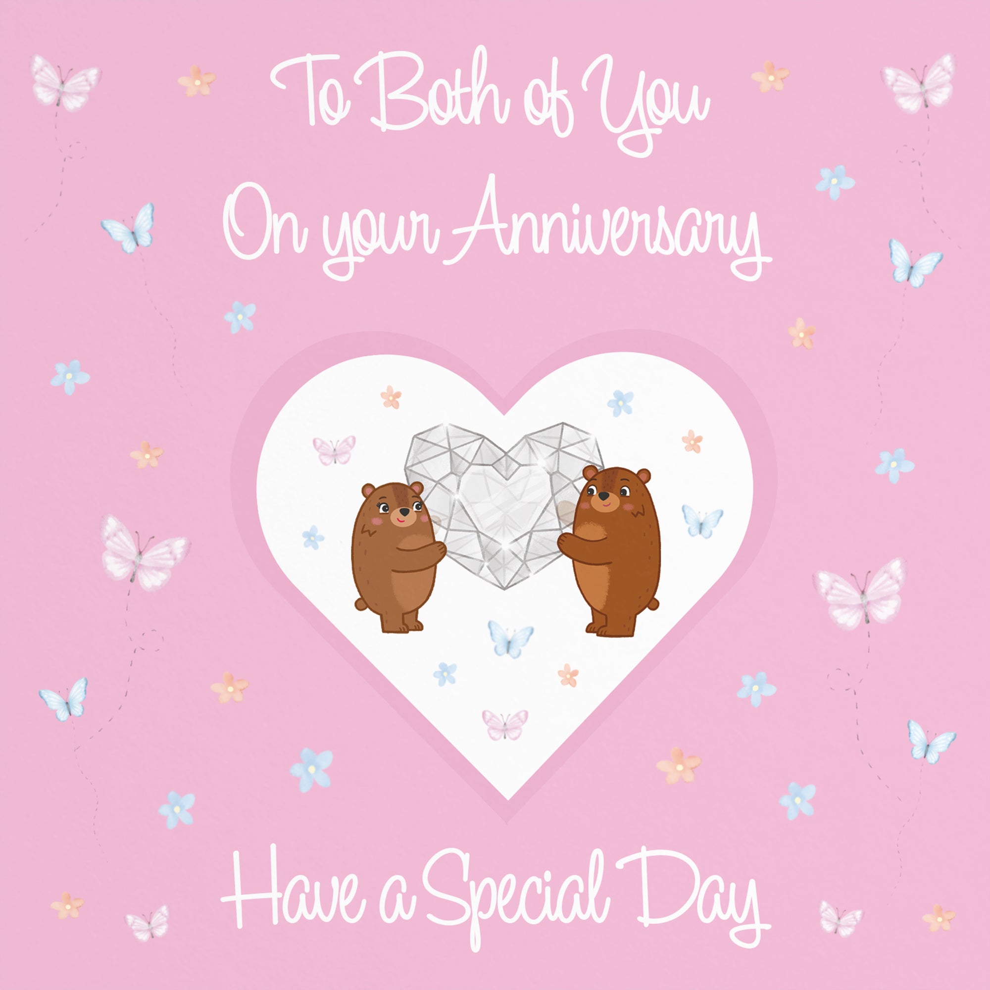 Both Of You Anniversary Card Romantic Meadows