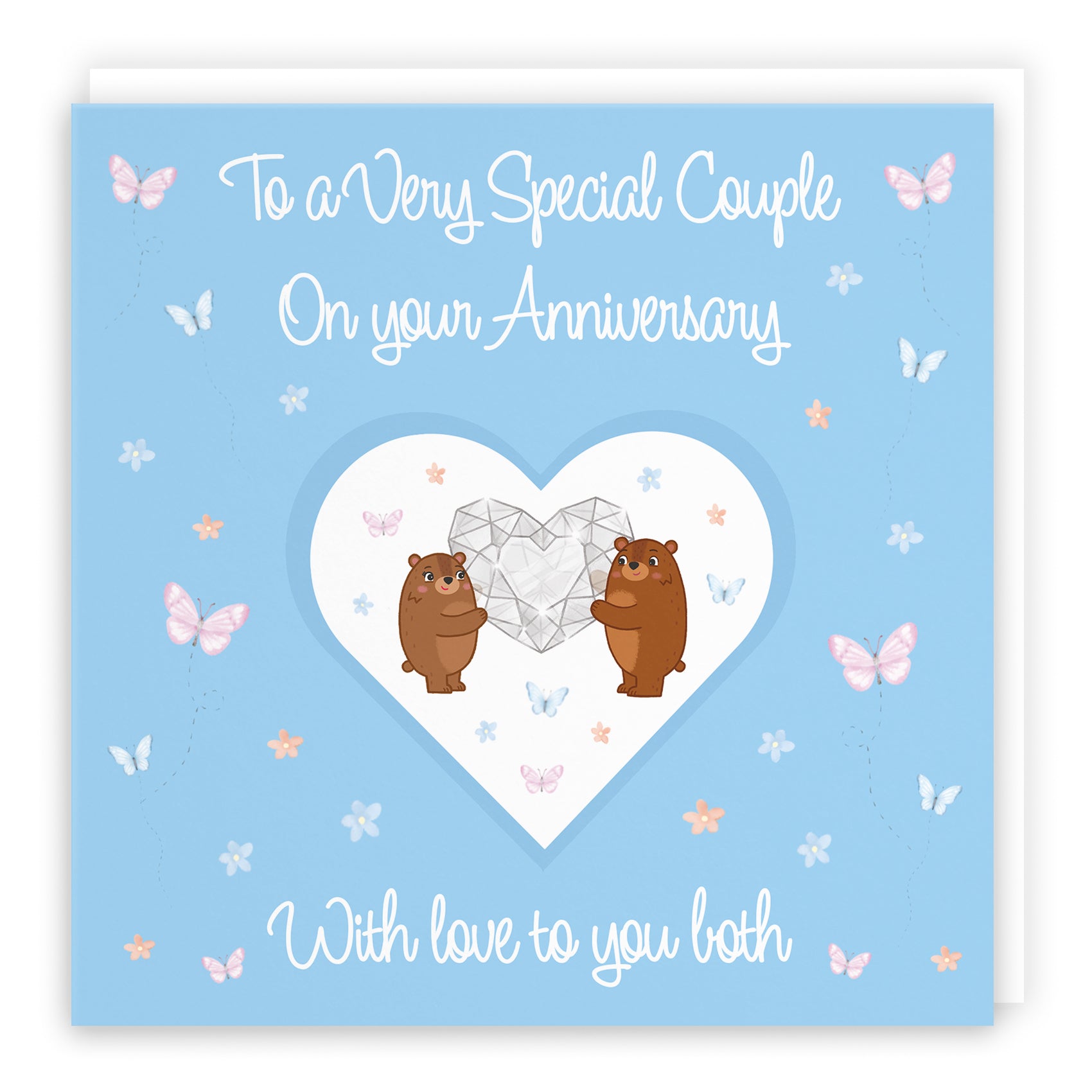 Couple Anniversary Card Romantic Meadows