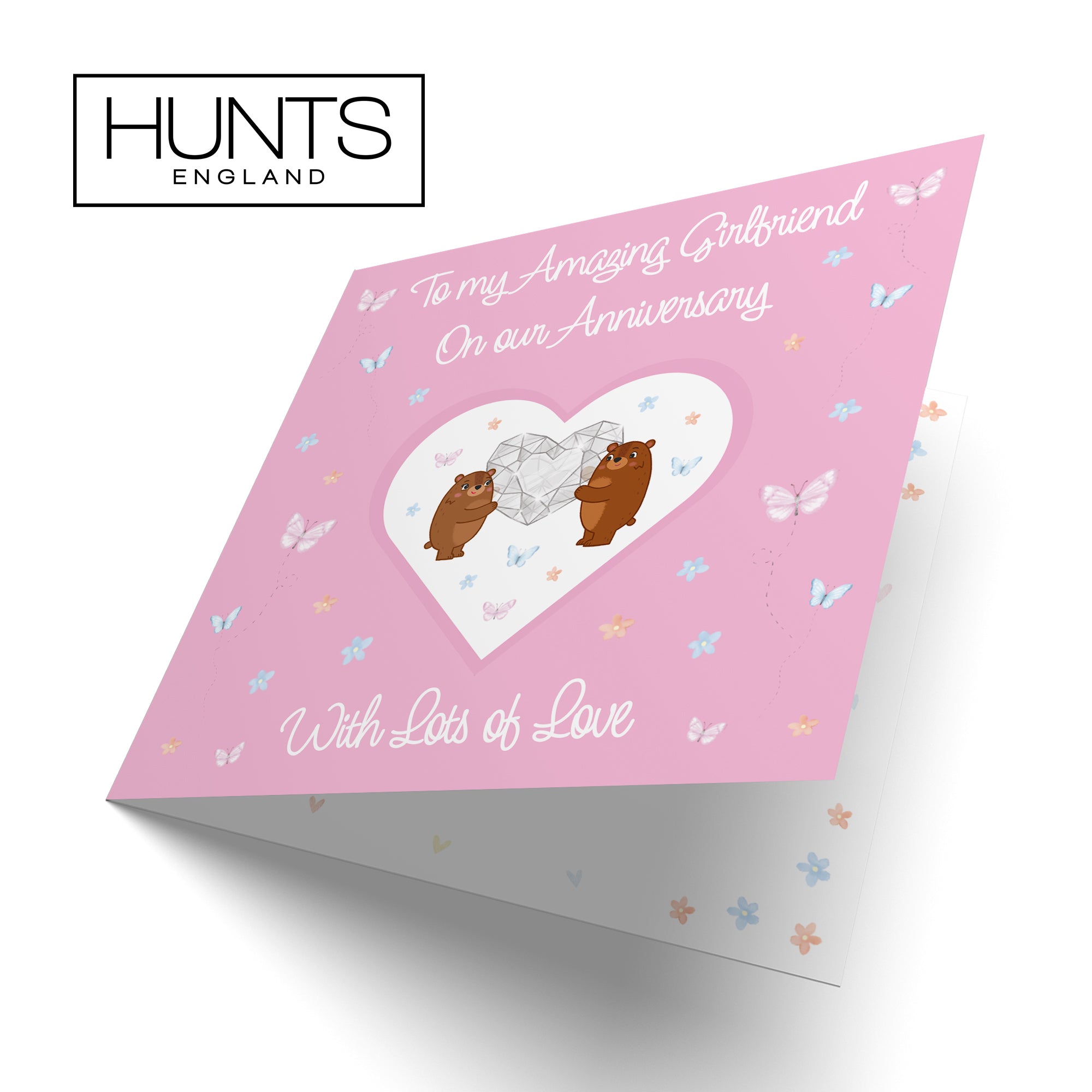 Girlfriend Anniversary Card Romantic Meadows