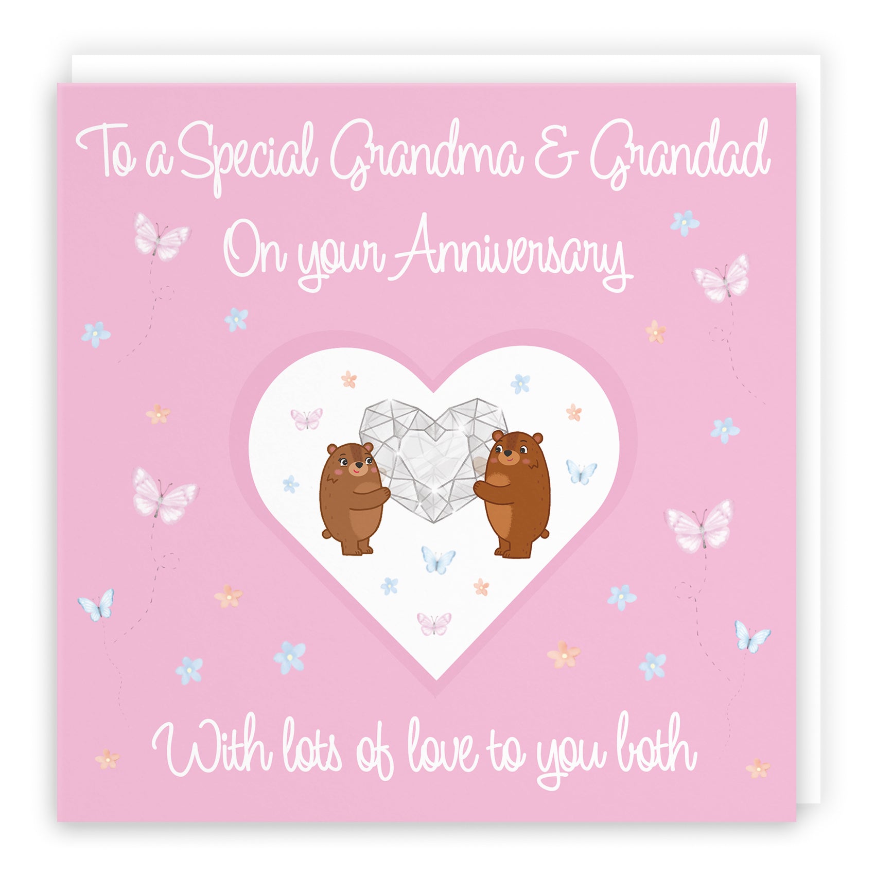 Grandma And Grandad Anniversary Card Romantic Meadows