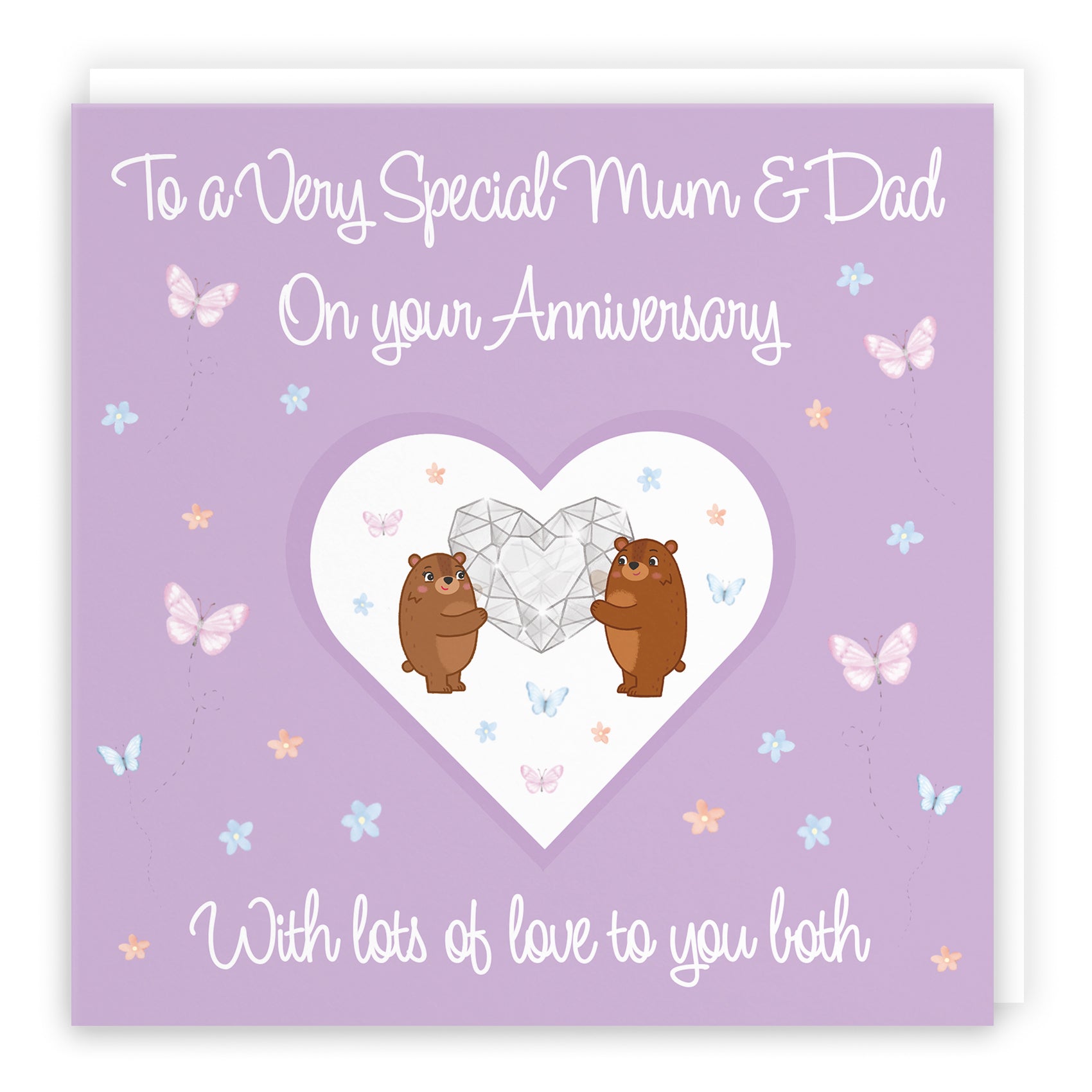 Mum And Dad Anniversary Card Romantic Meadows