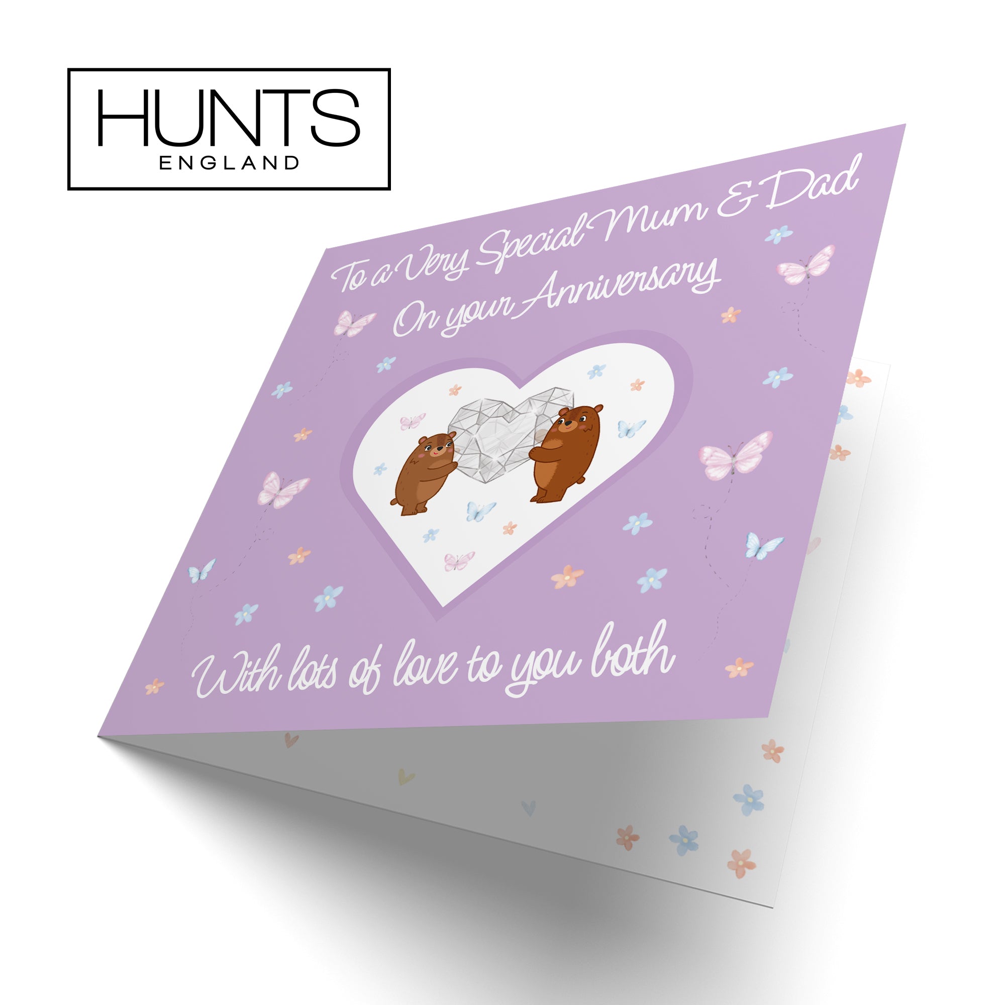 Mum And Dad Anniversary Card Romantic Meadows