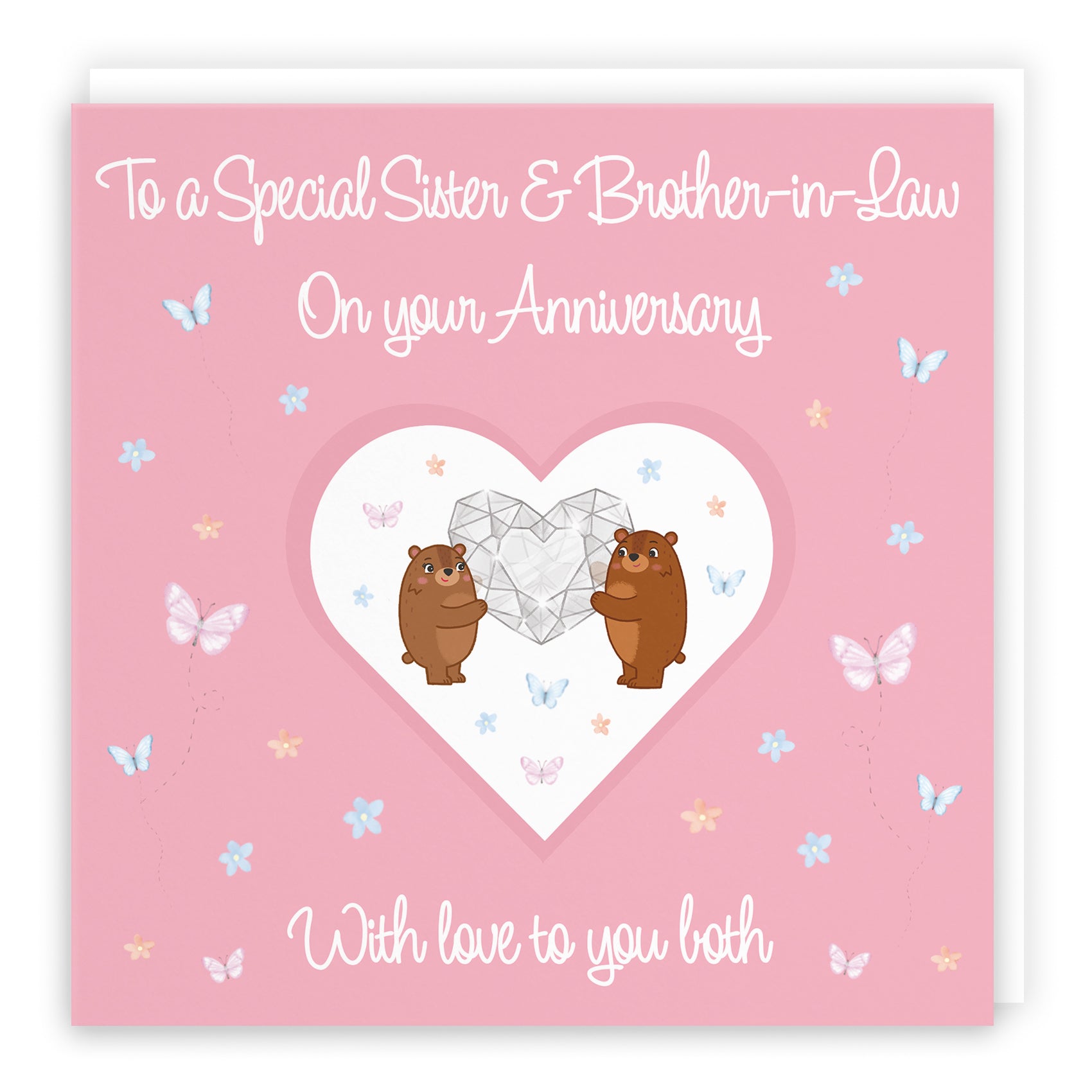 Sister And Brother-in-Law Anniversary Card Romantic Meadows