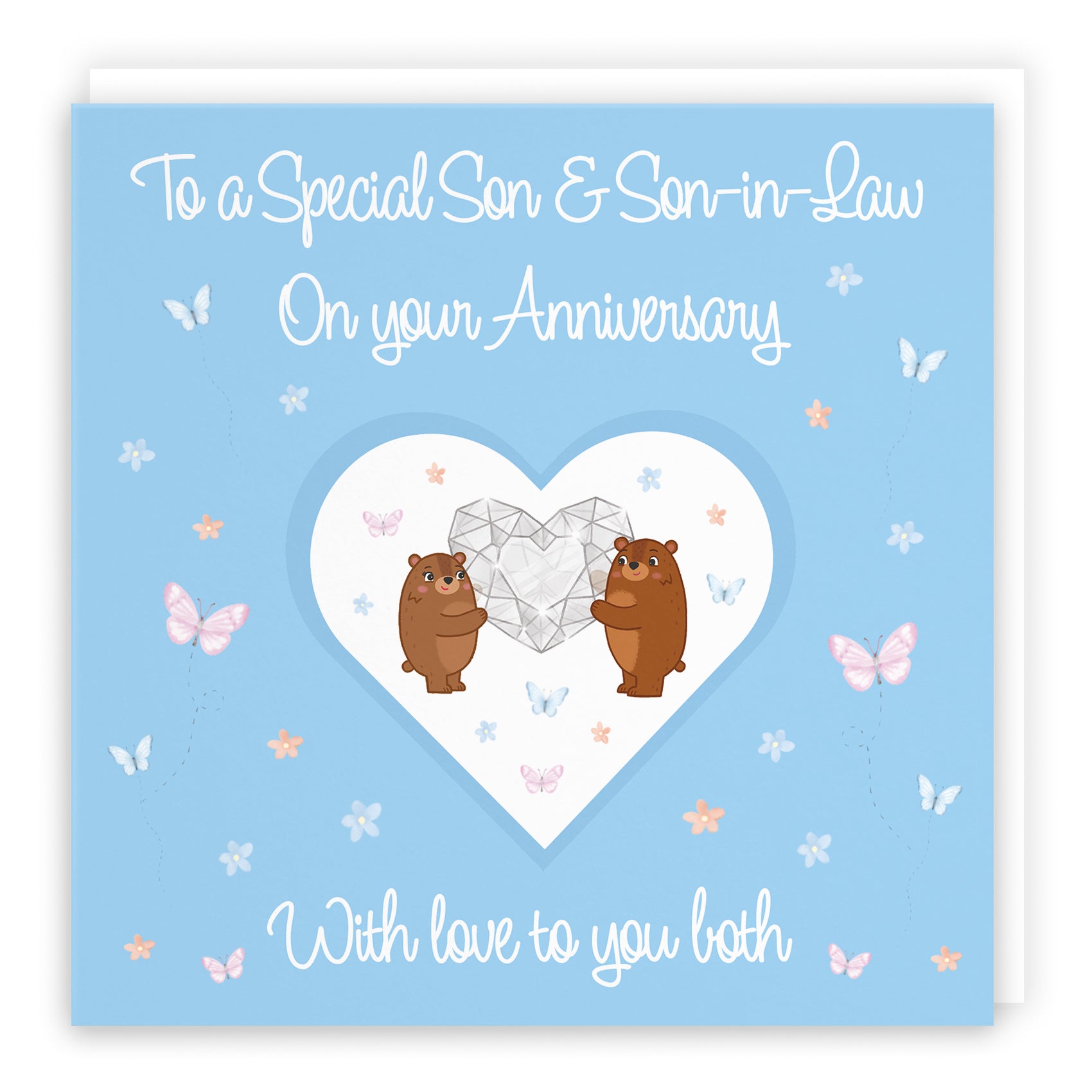 Son And Son-in-Law Anniversary Card Romantic Meadows