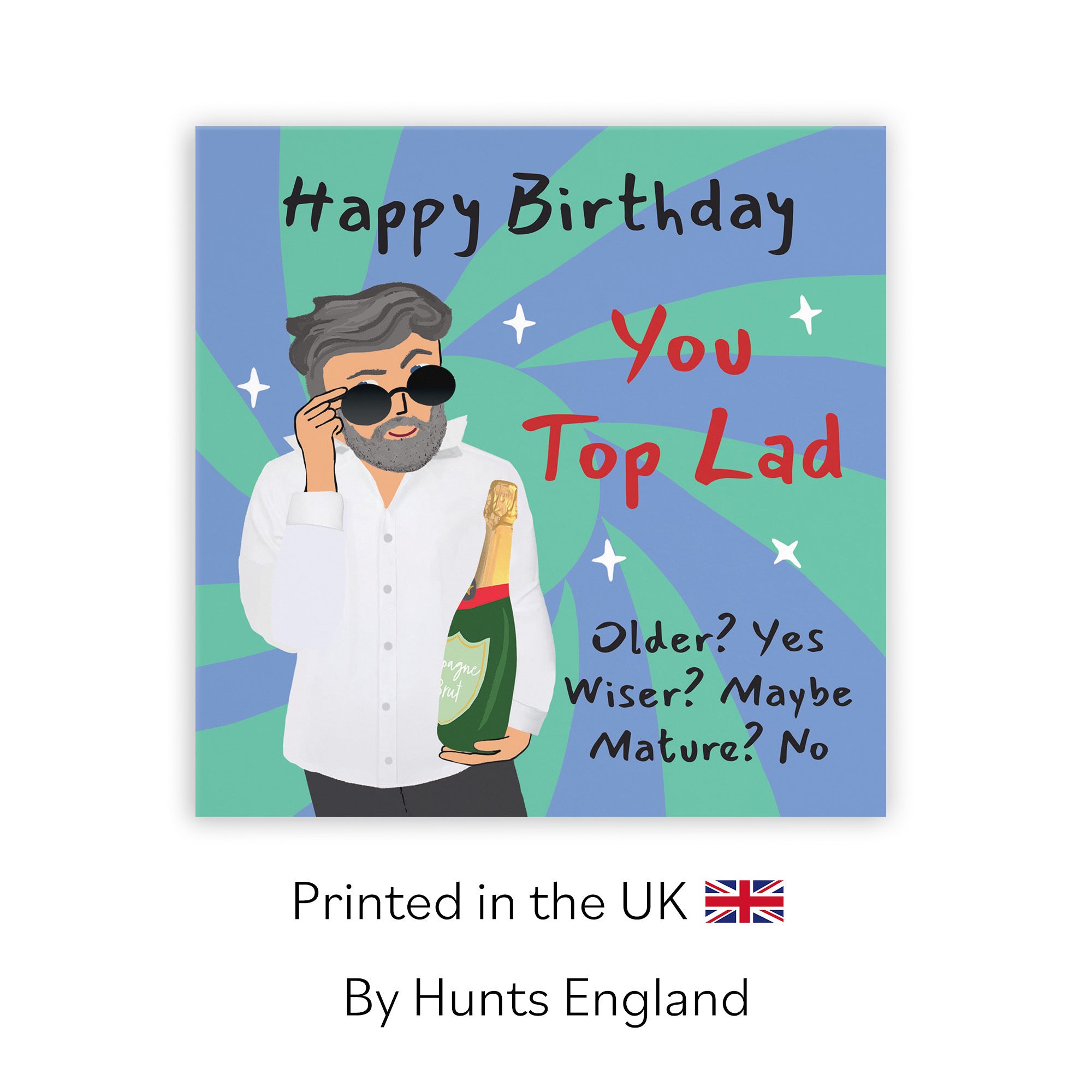 Men's Birthday Card Cool Dude Top Lad Laugh Out Loud - Default Title (GK00003)
