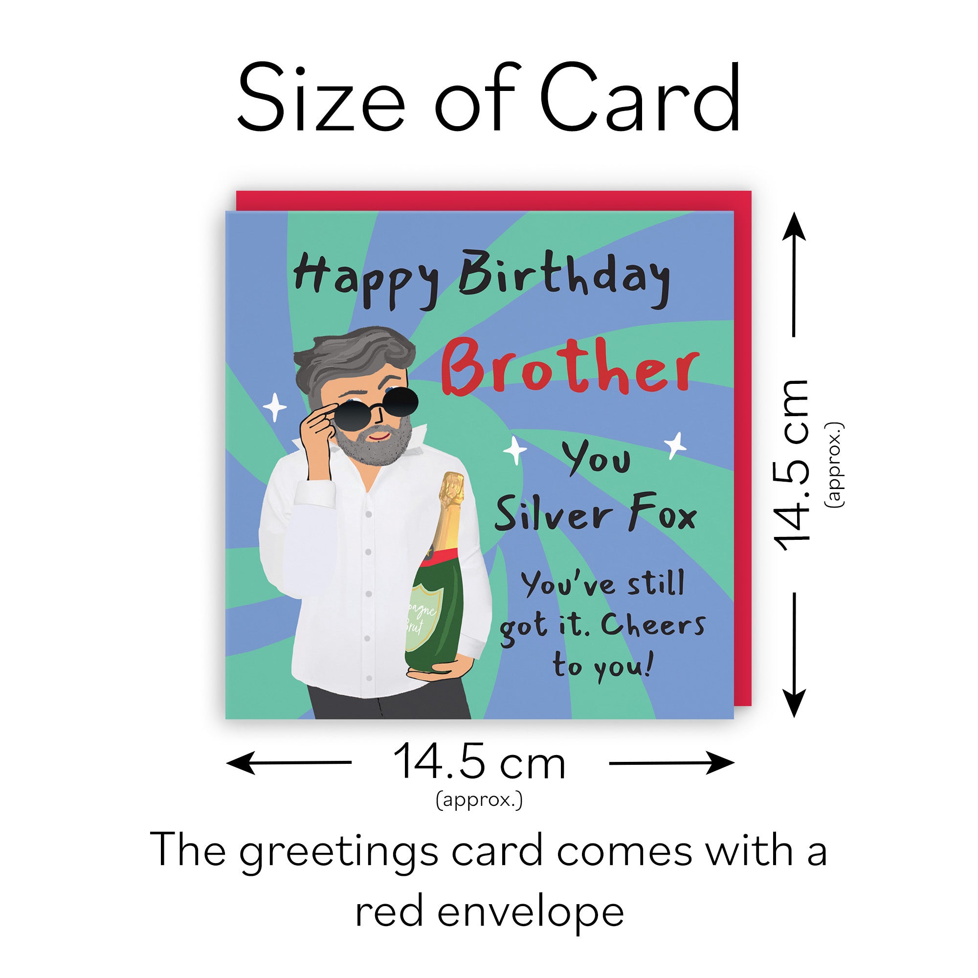 Brother Birthday Card Cool Dude Laugh Out Loud - Default Title (GK00006)