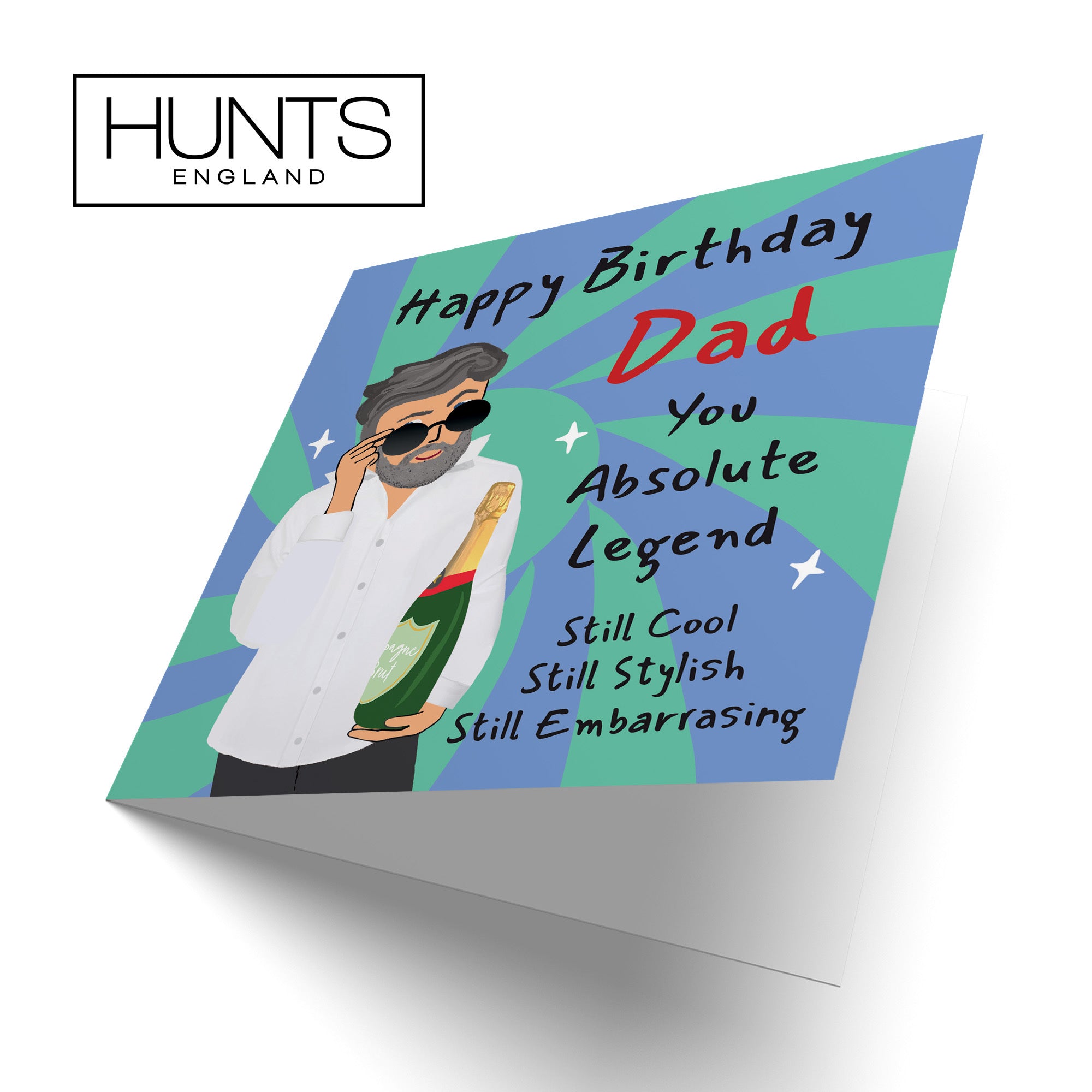Dad Birthday Card Cool Dude Laugh Out Loud - Default Title (GK00009)