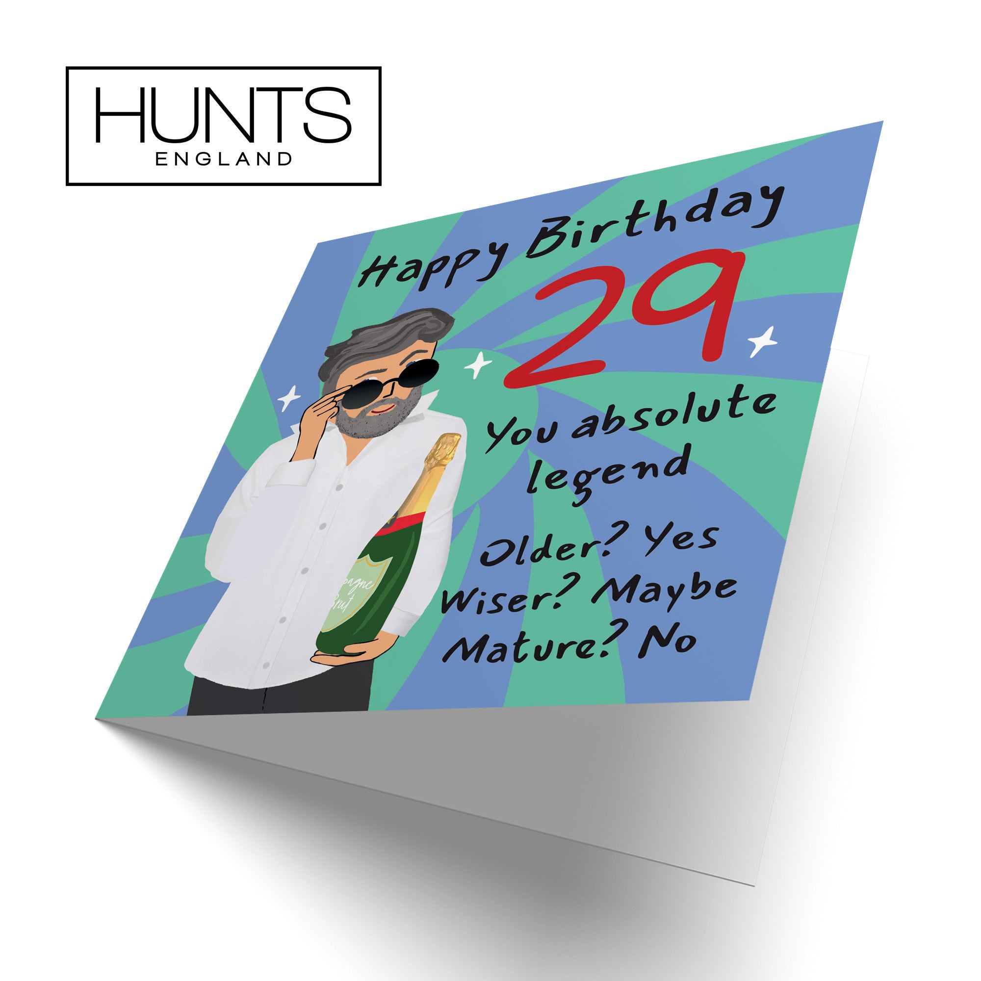 Men's 29th Birthday Card Cool Dude Laugh Out Loud - Default Title (GK00033)