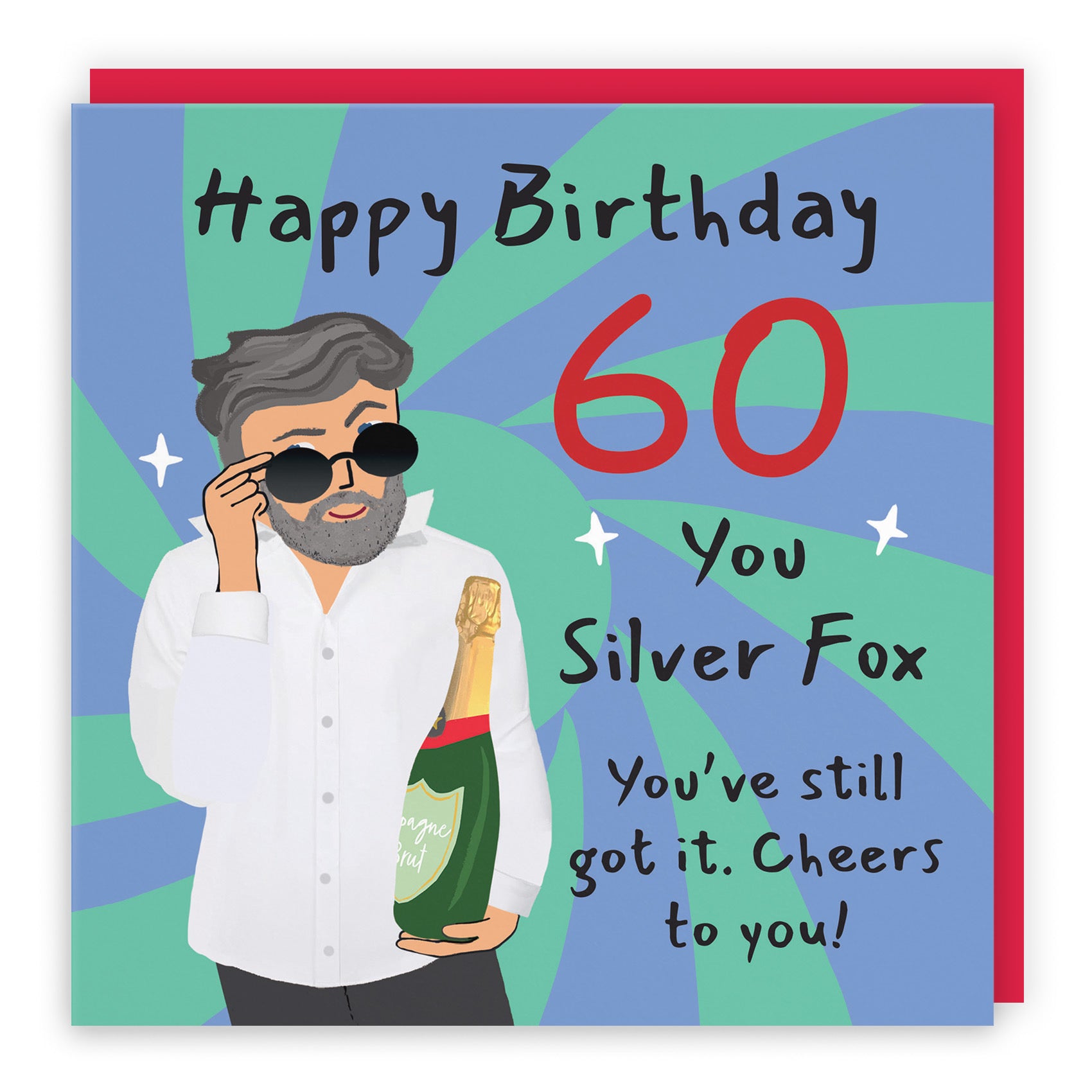 Men's 60th Birthday Card Cool Dude Laugh Out Loud - Default Title (GK00040)