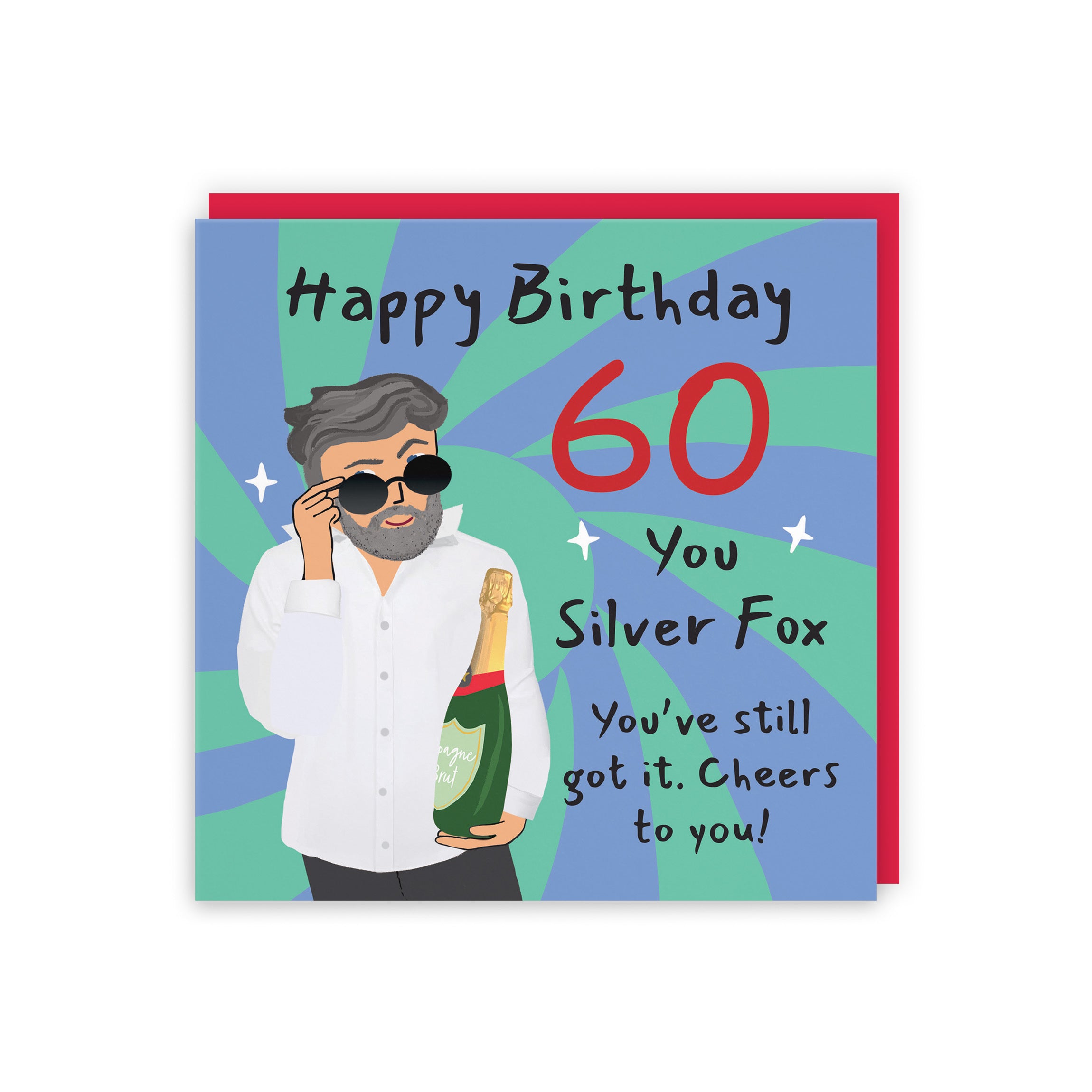 Men's 60th Birthday Card Cool Dude Laugh Out Loud - Default Title (GK00040)
