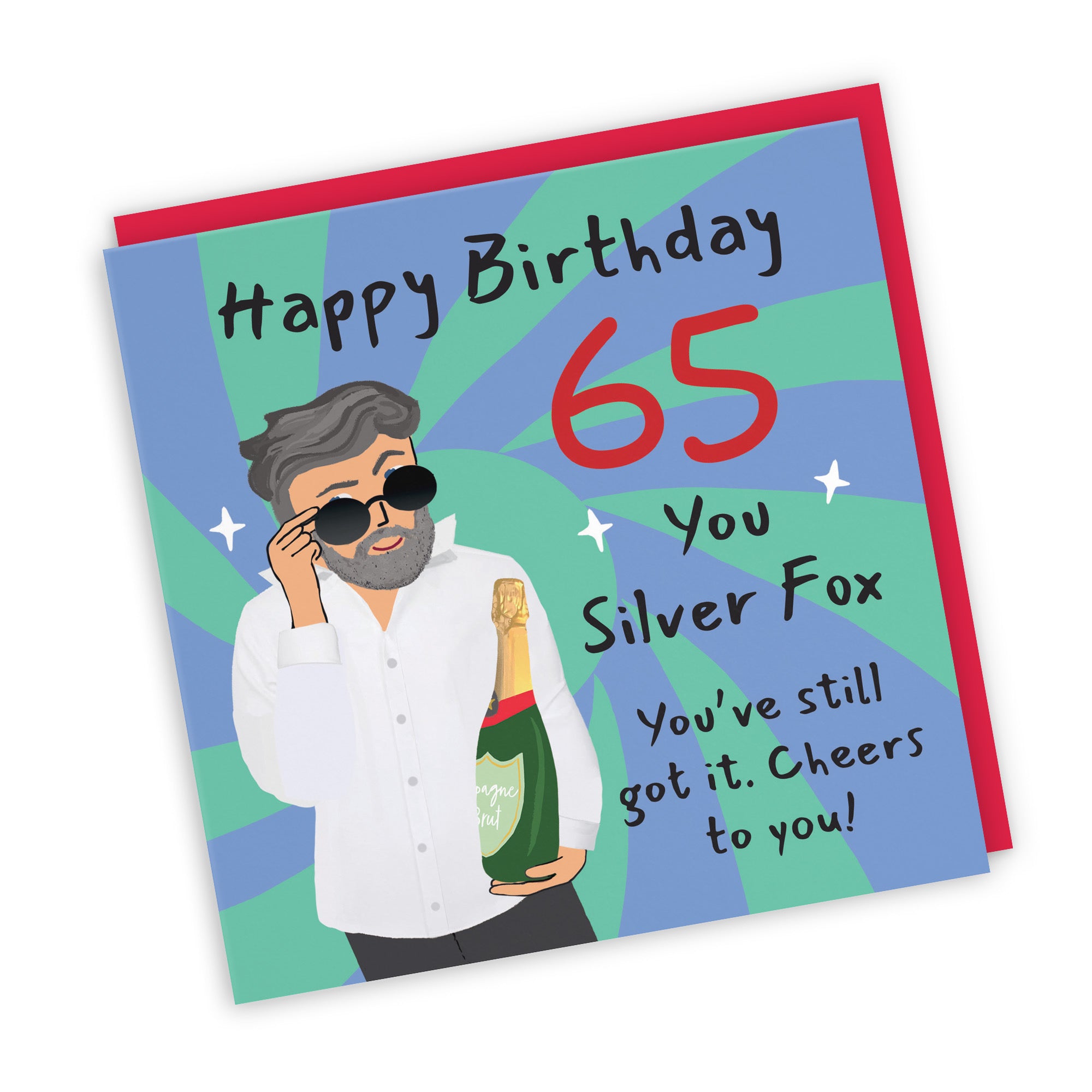 Men's 65th Birthday Card Cool Dude Laugh Out Loud - Default Title (GK00041)